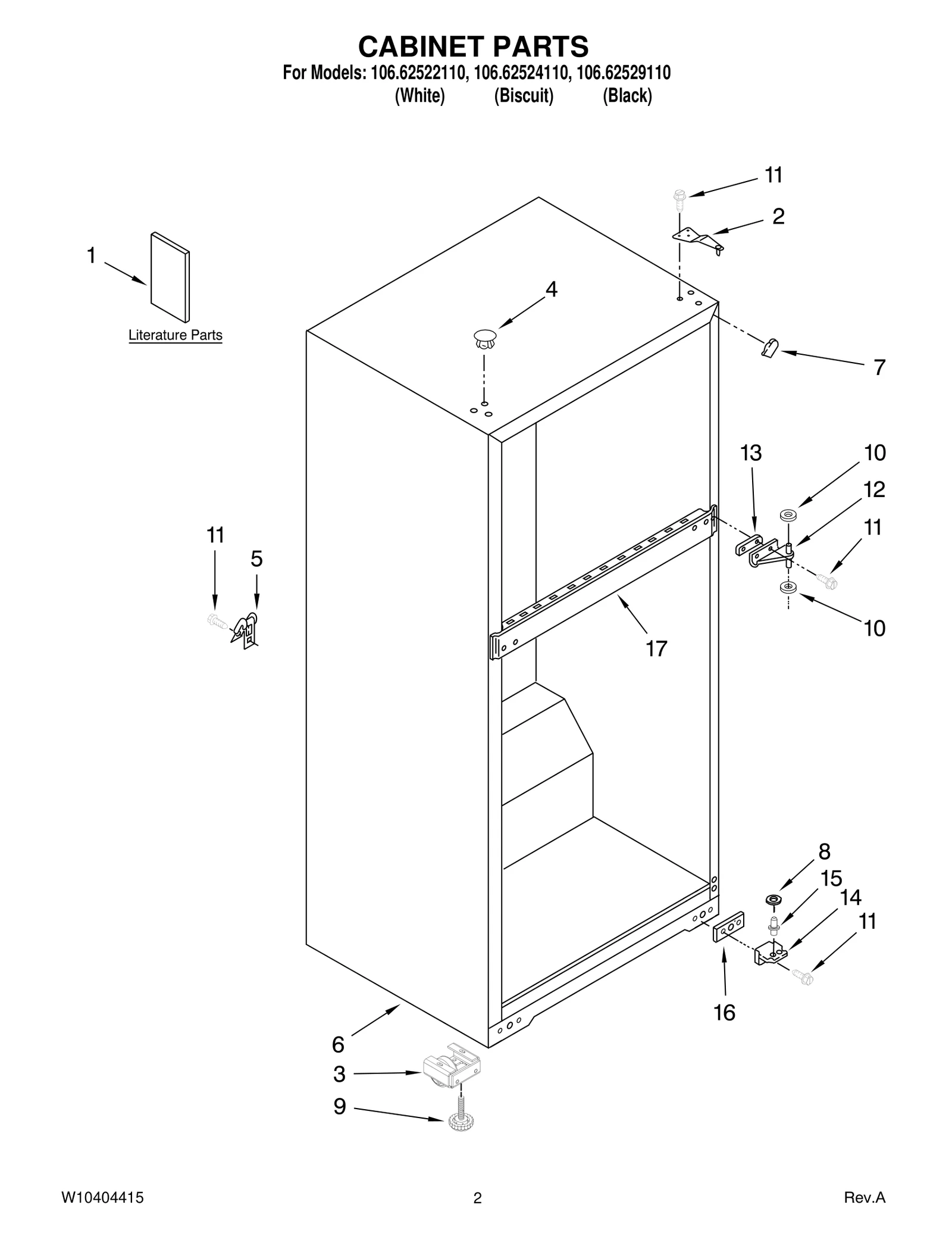 CABINET PARTS