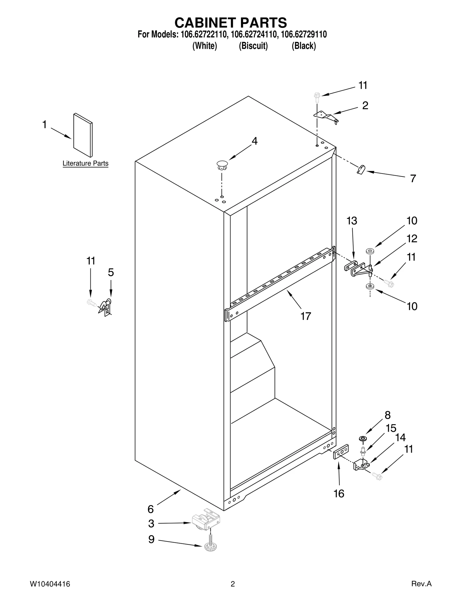 CABINET PARTS