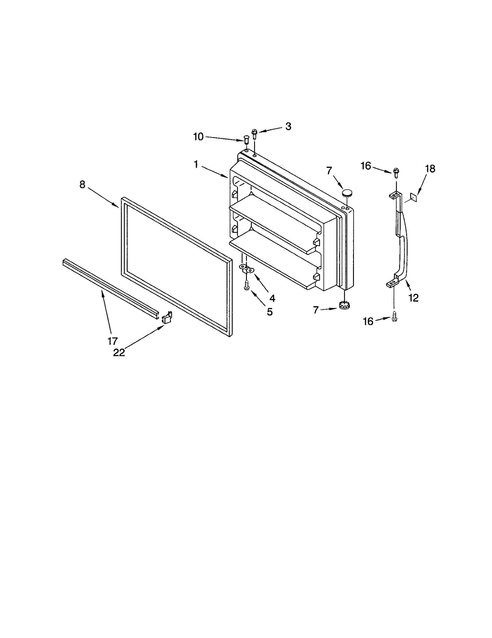 FREEZER DOOR