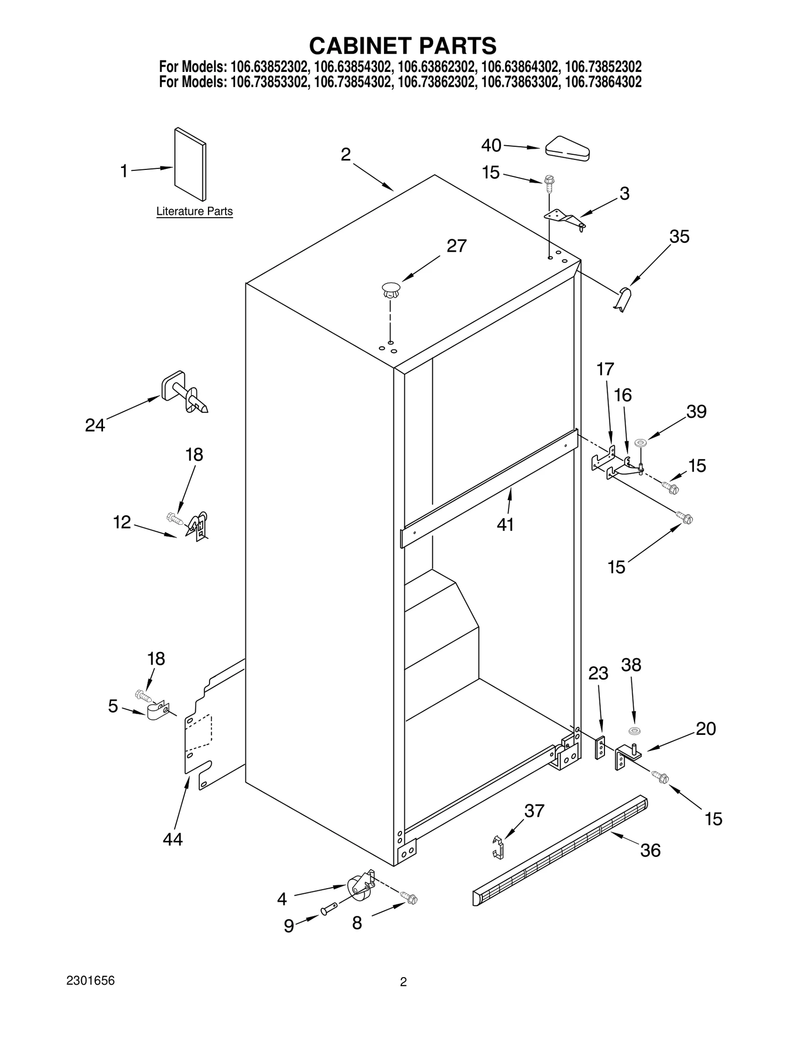CABINET PARTS