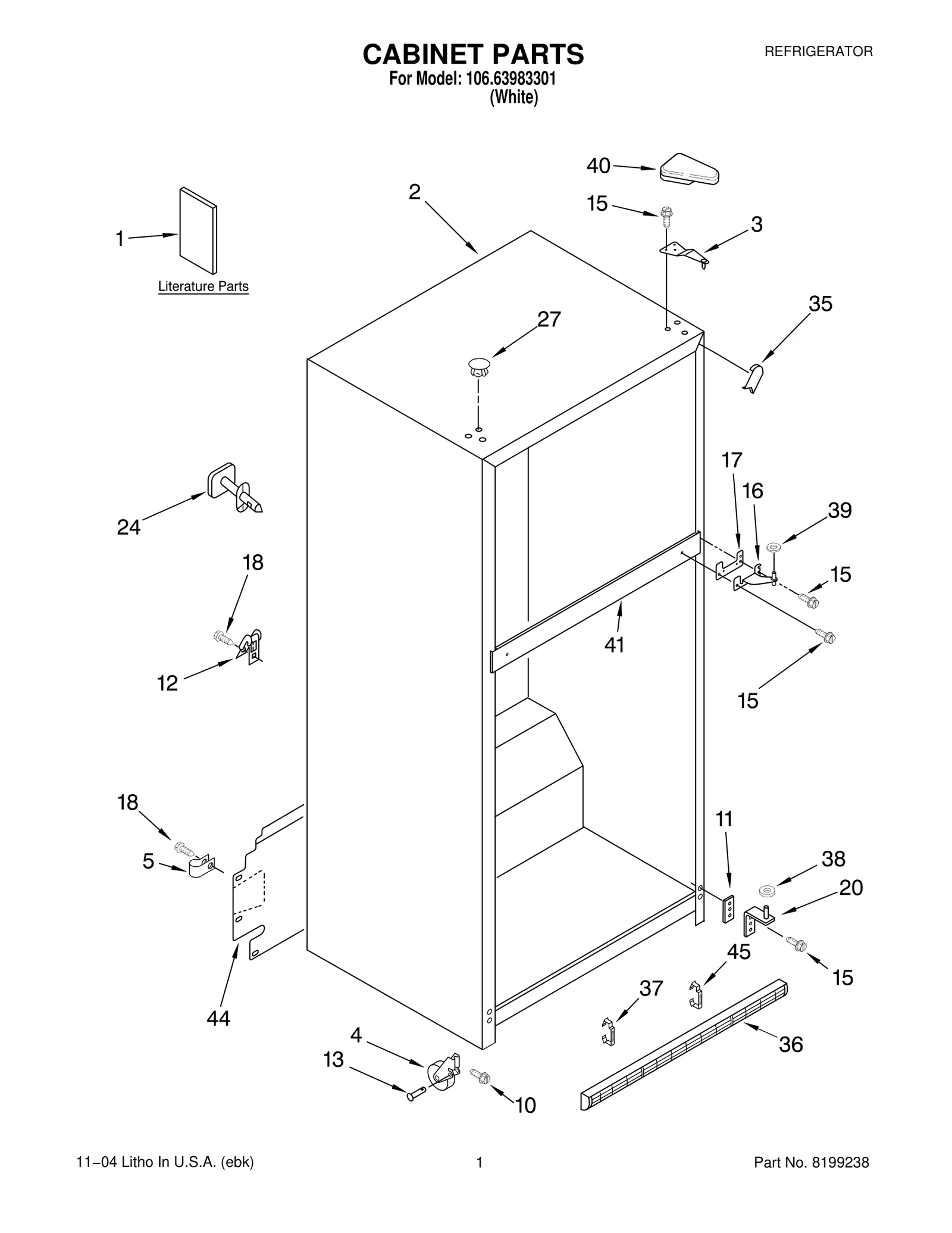 CABINET PARTS