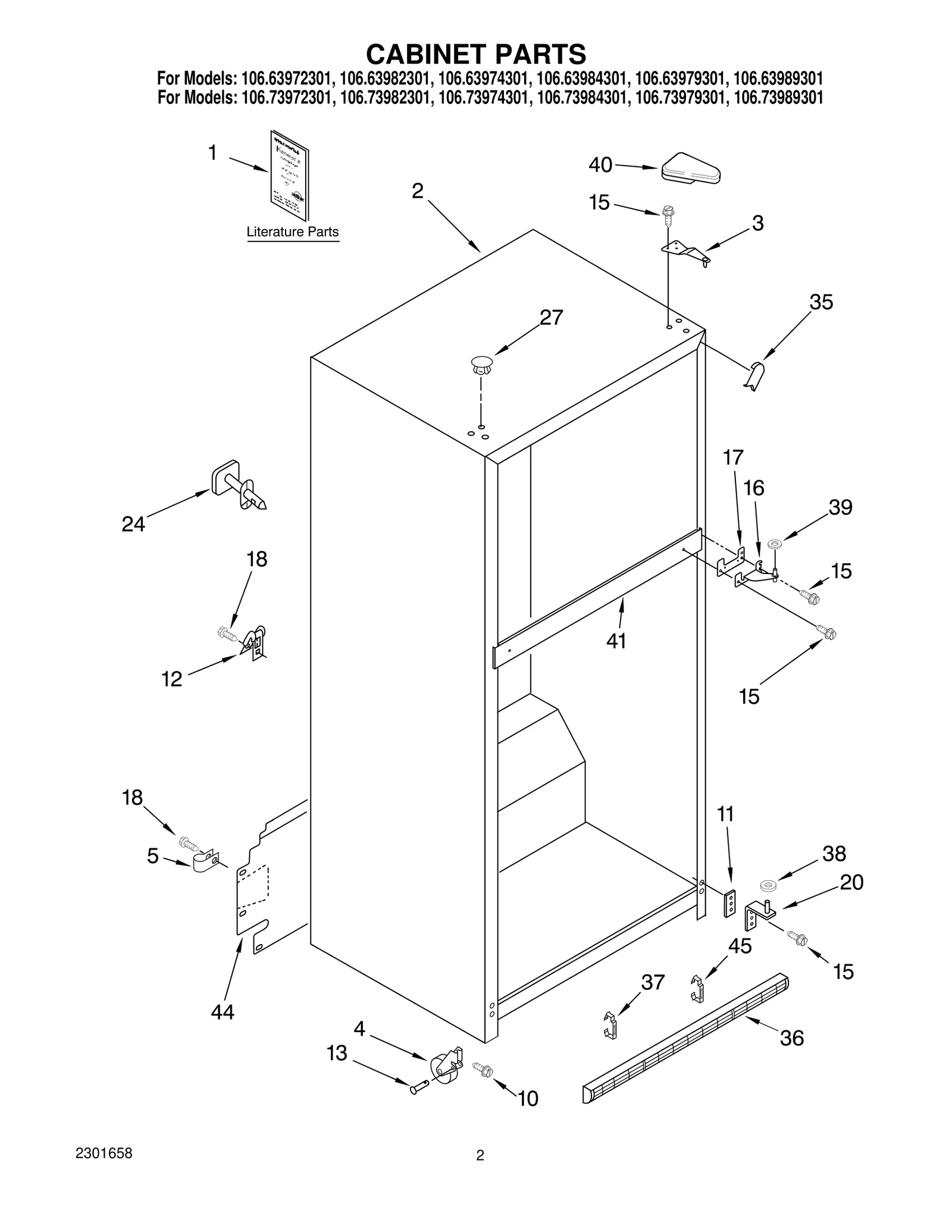 CABINET PARTS