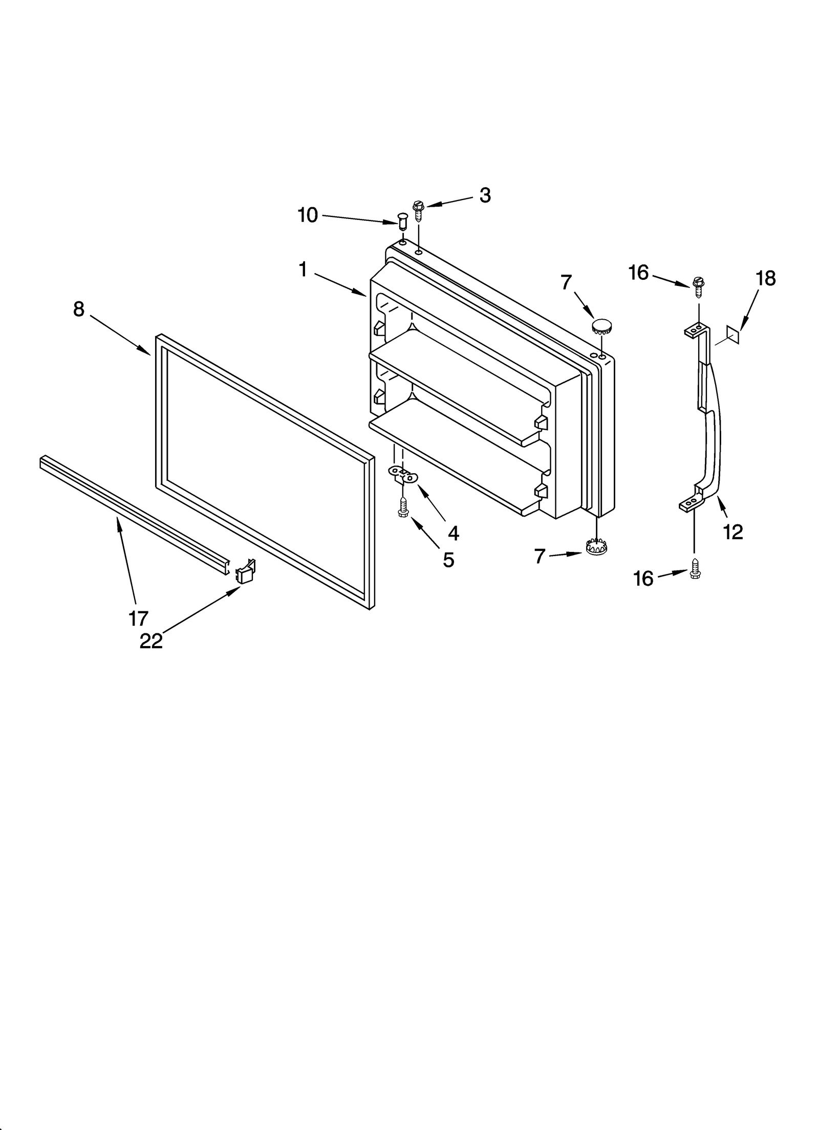 FREEZER DOOR PARTS