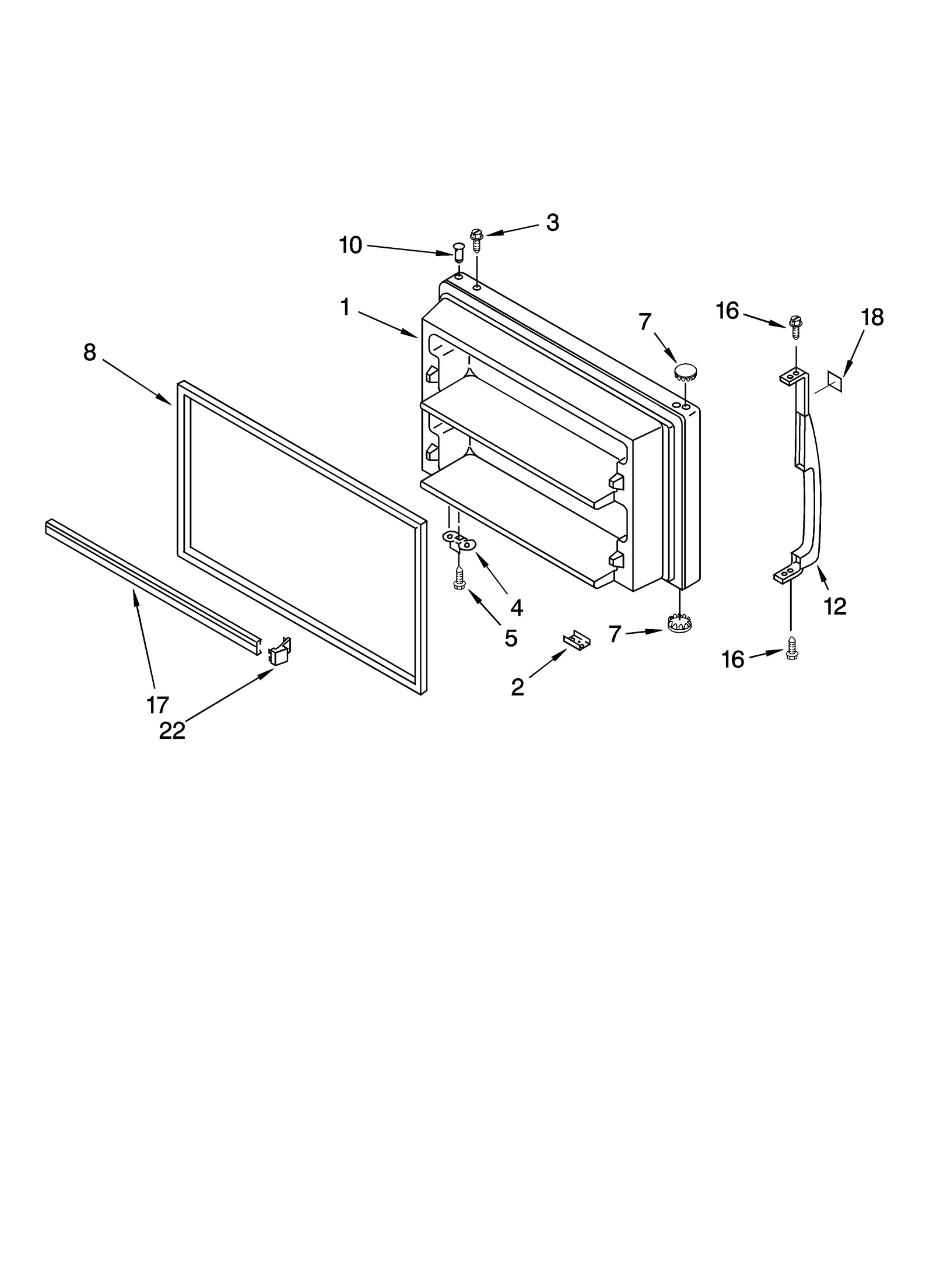 FREEZER DOOR PARTS