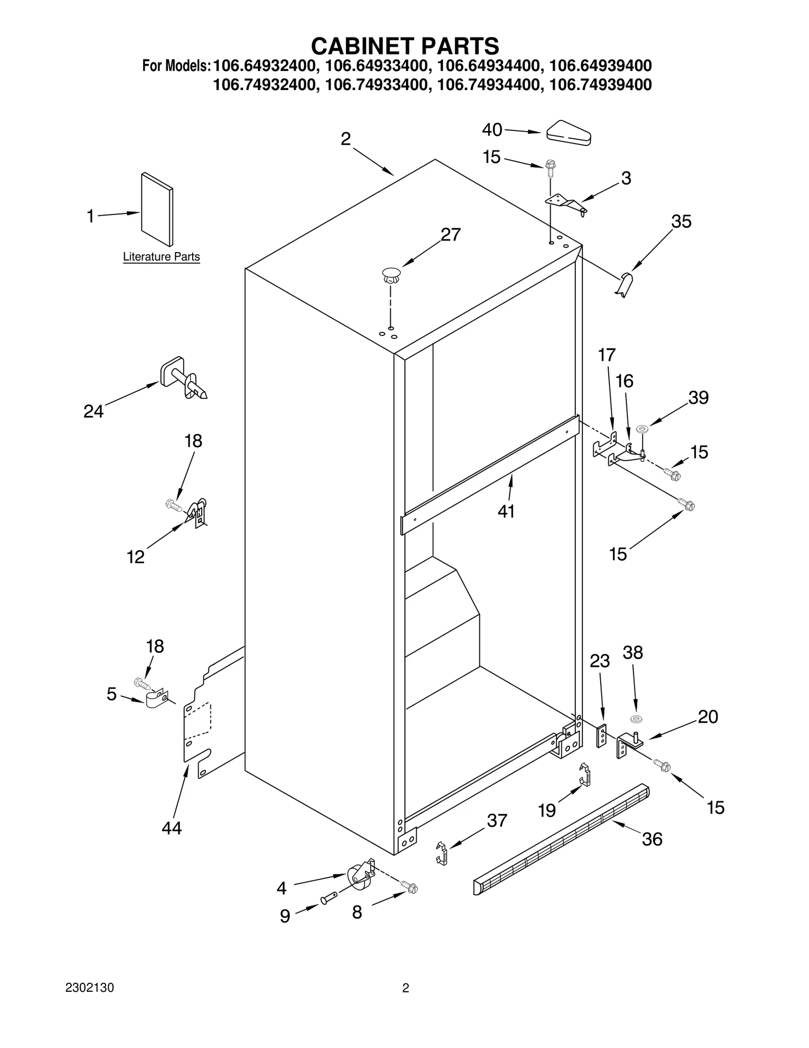 CABINET PARTS