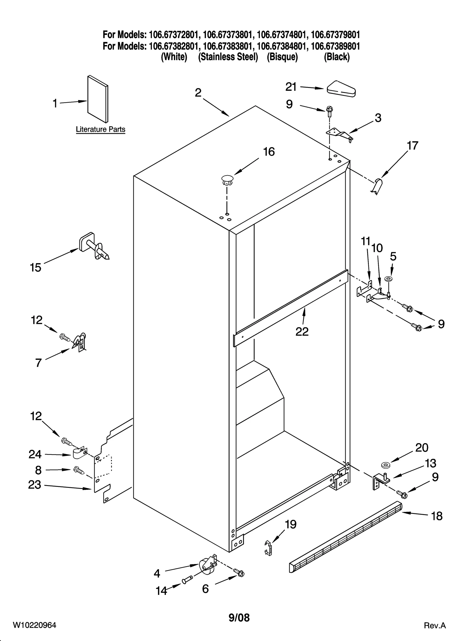 CABINET PARTS