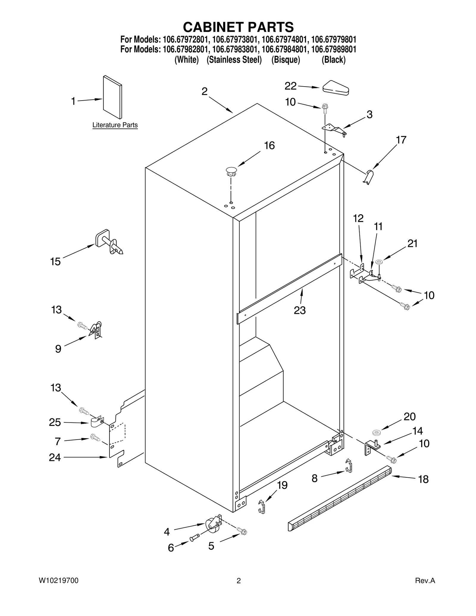 CABINET PARTS