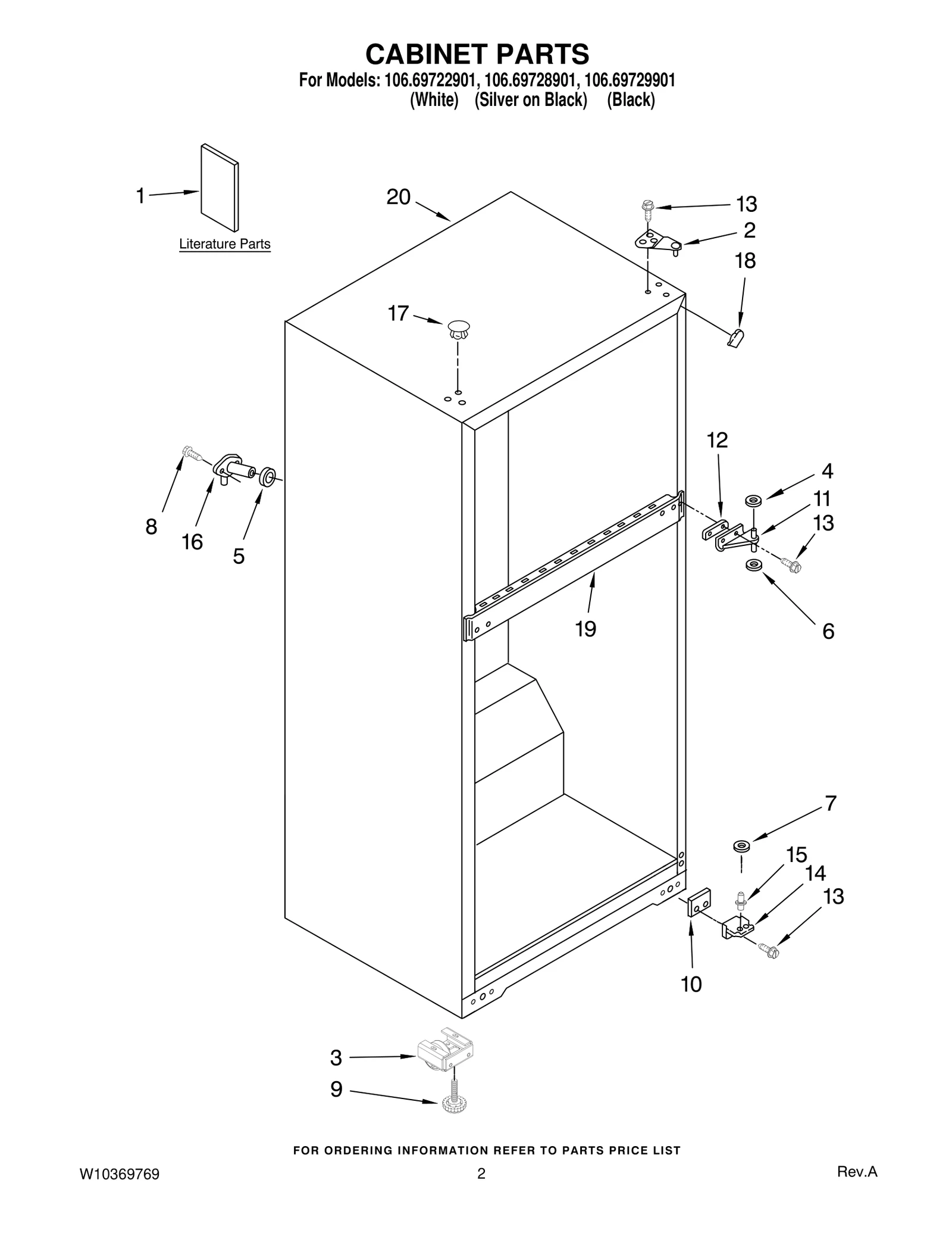 CABINET PARTS