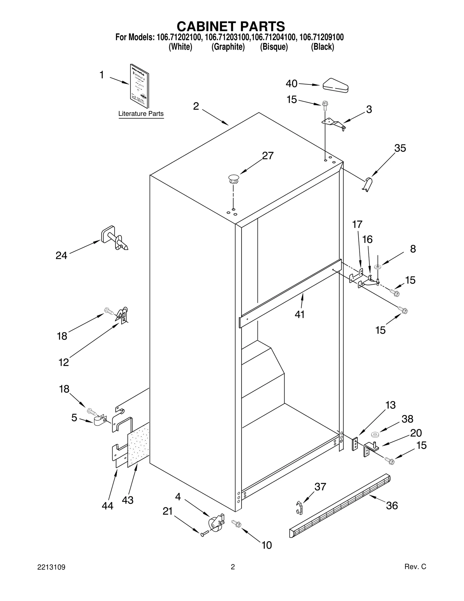 CABINET PARTS
