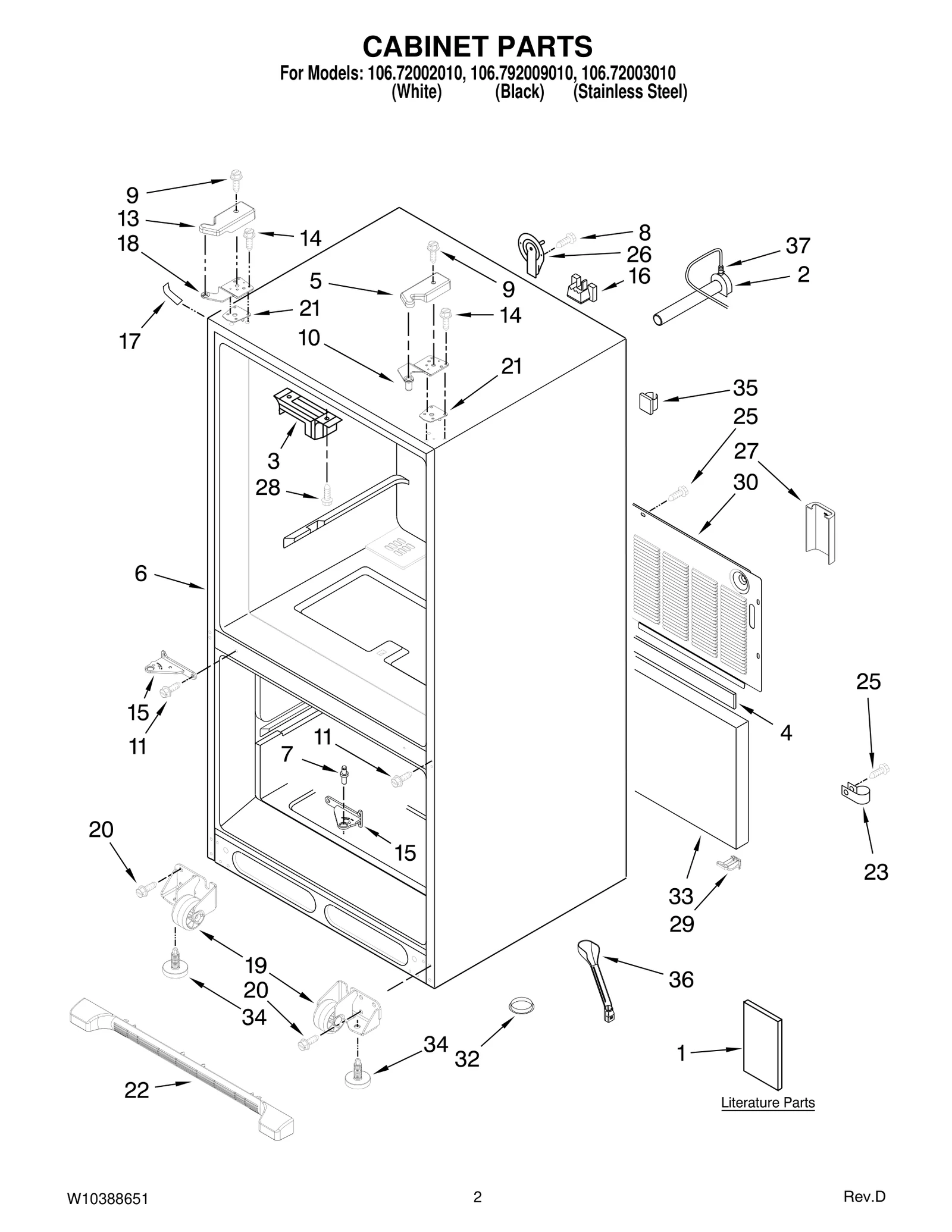 CABINET PARTS
