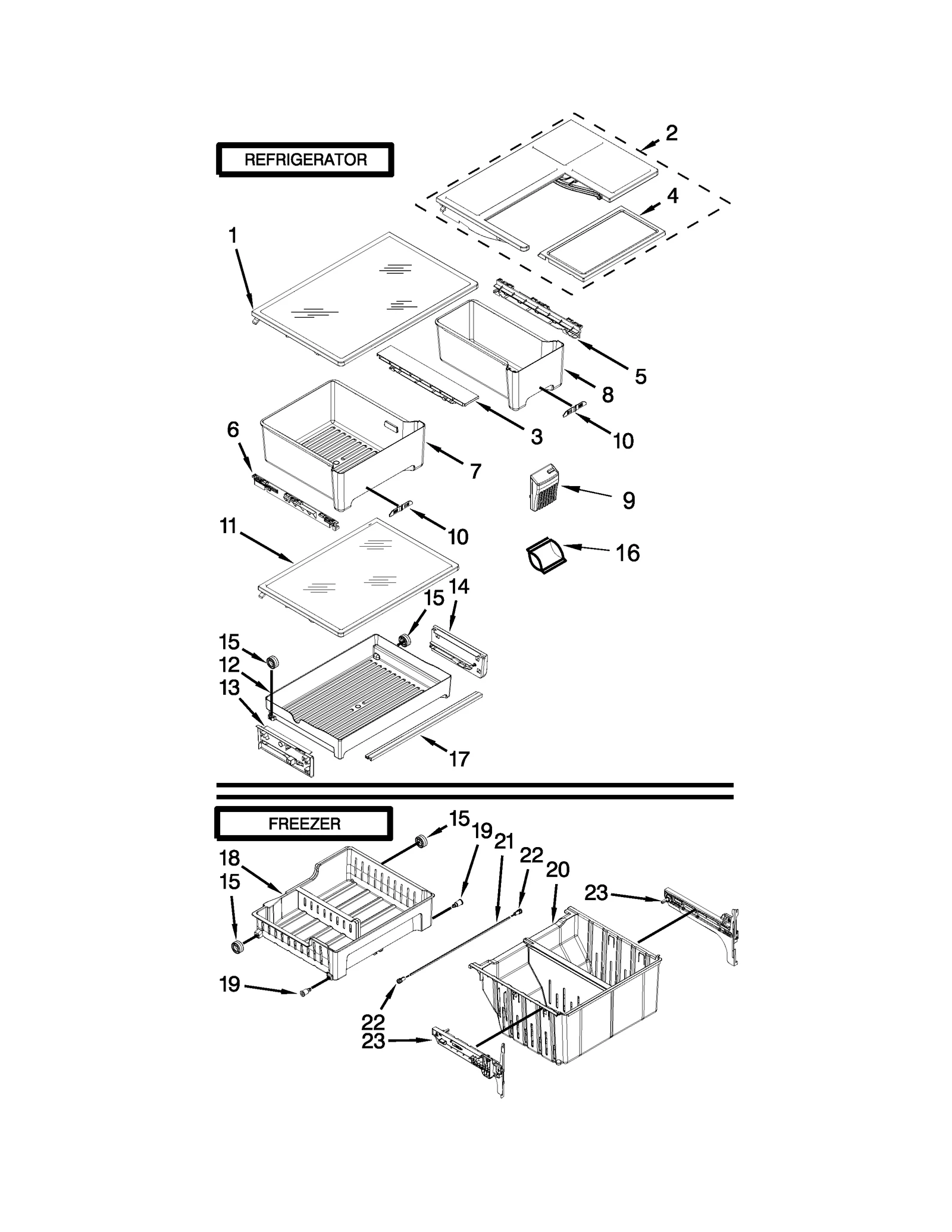 SHELF PARTS
