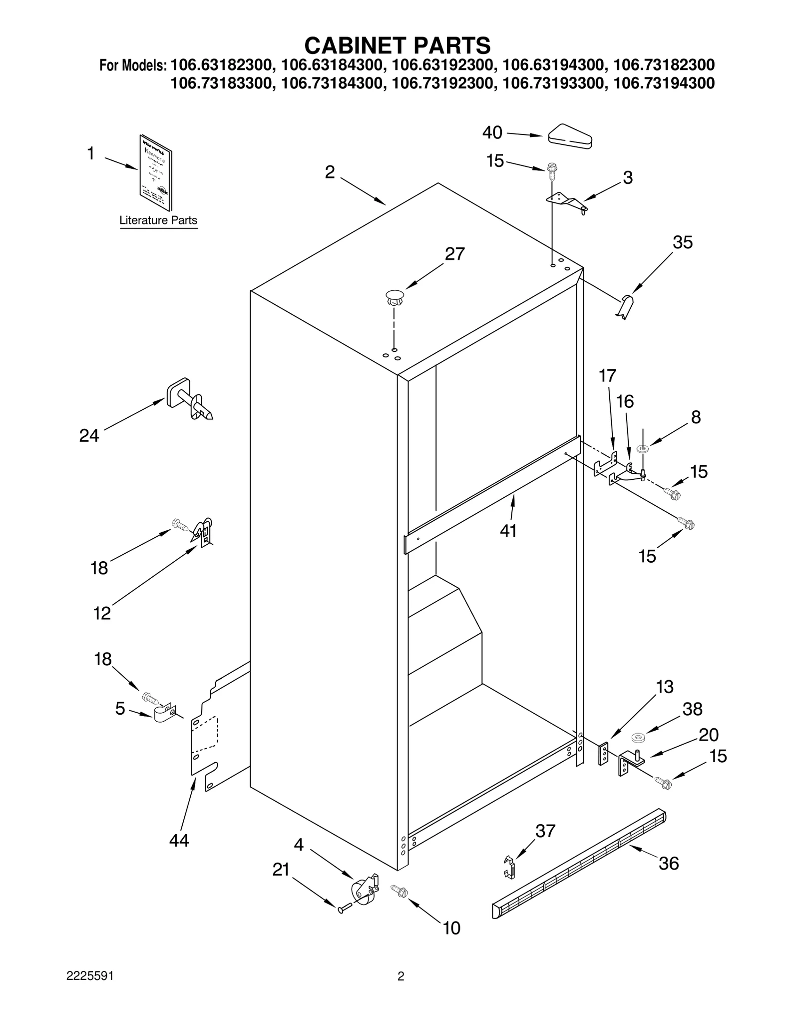 CABINET PARTS
