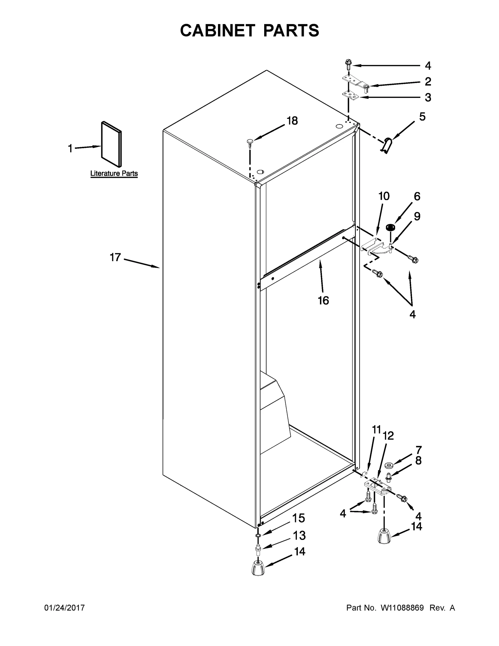 CABINET PARTS