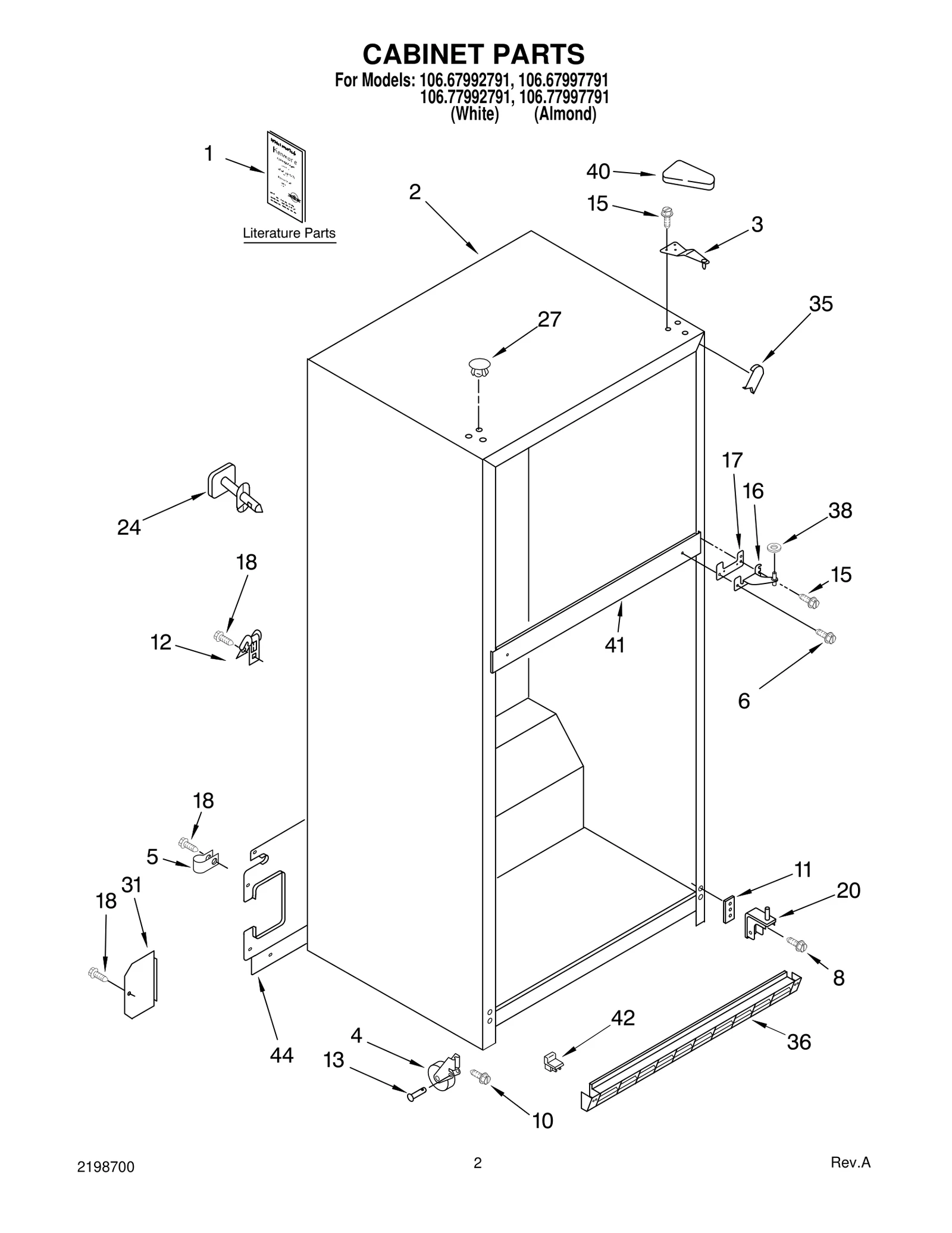 CABINET PARTS