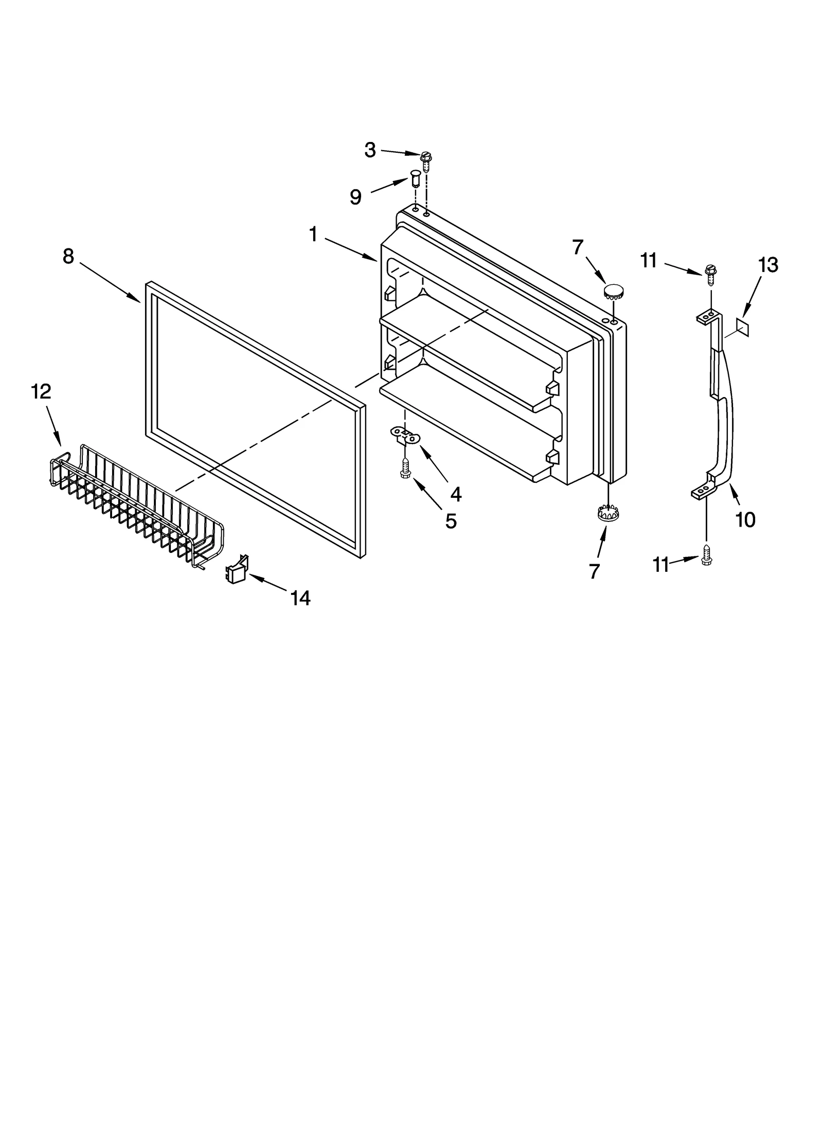 FREEZER DOOR PARTS