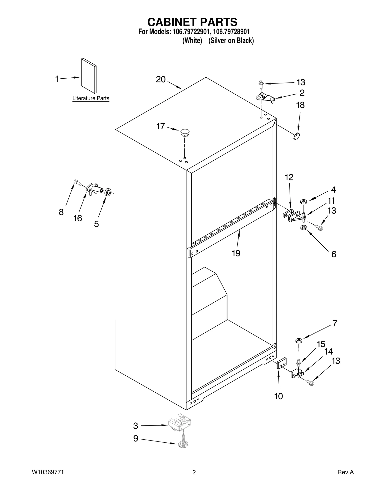 CABINET PARTS
