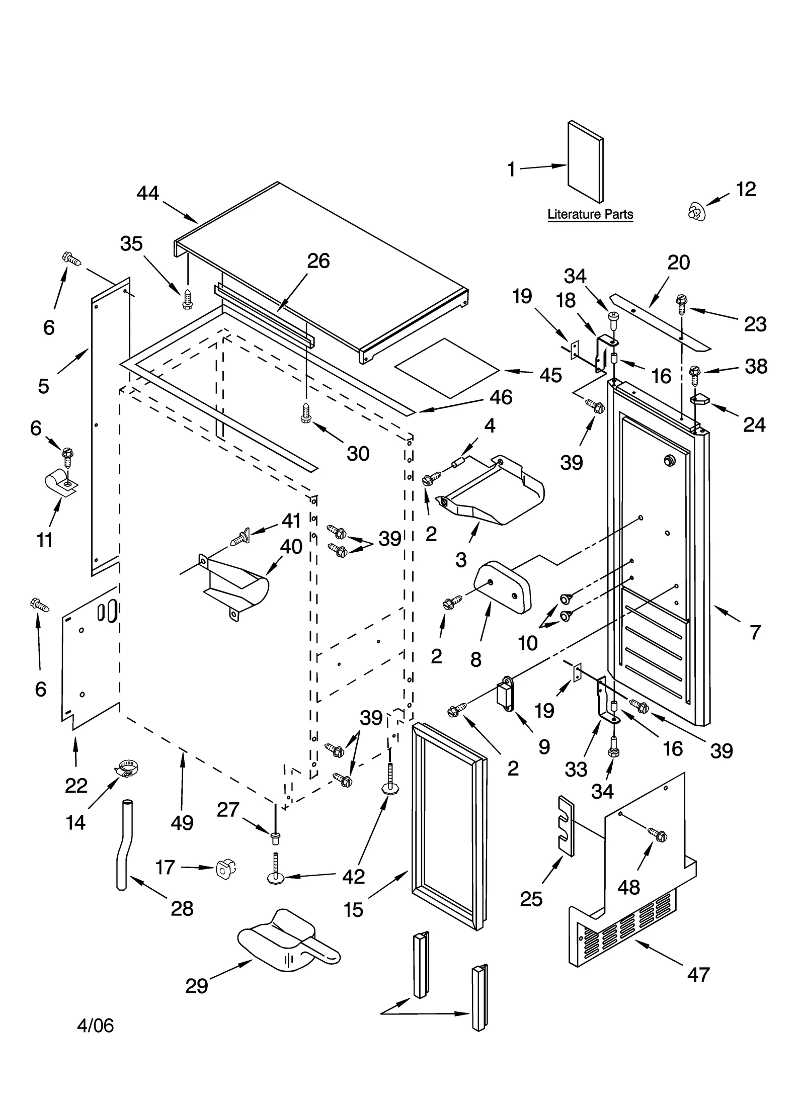 CABINET LINER AND DOOR PARTS