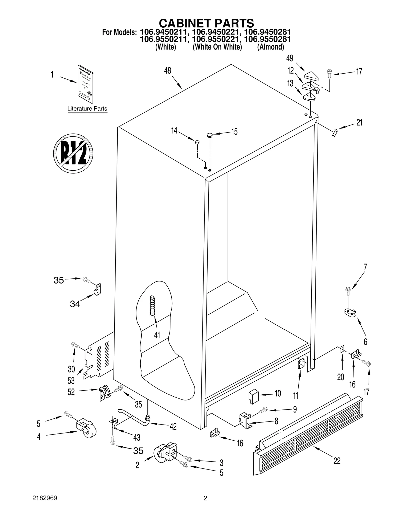 CABINET PARTS