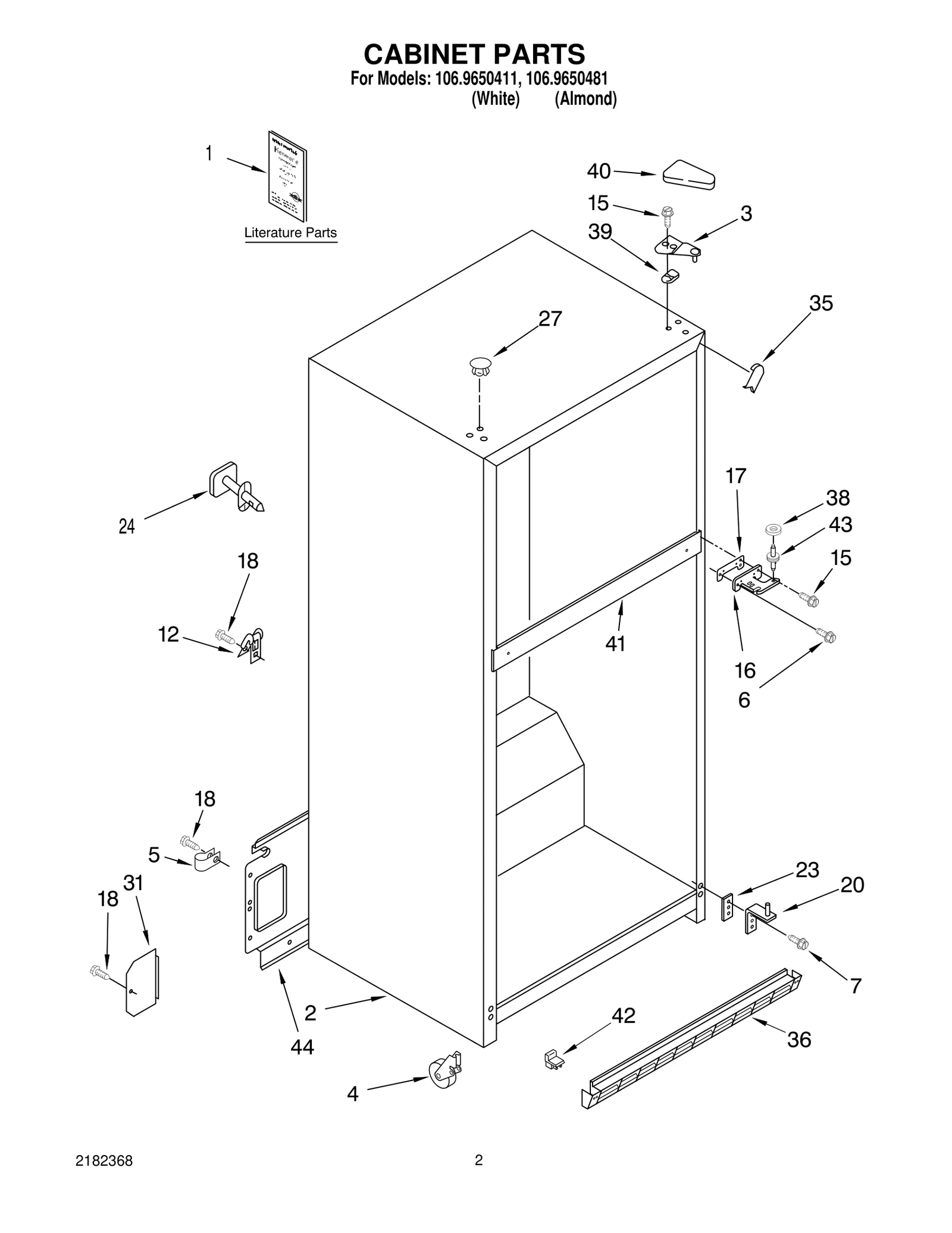 CABINET PARTS
