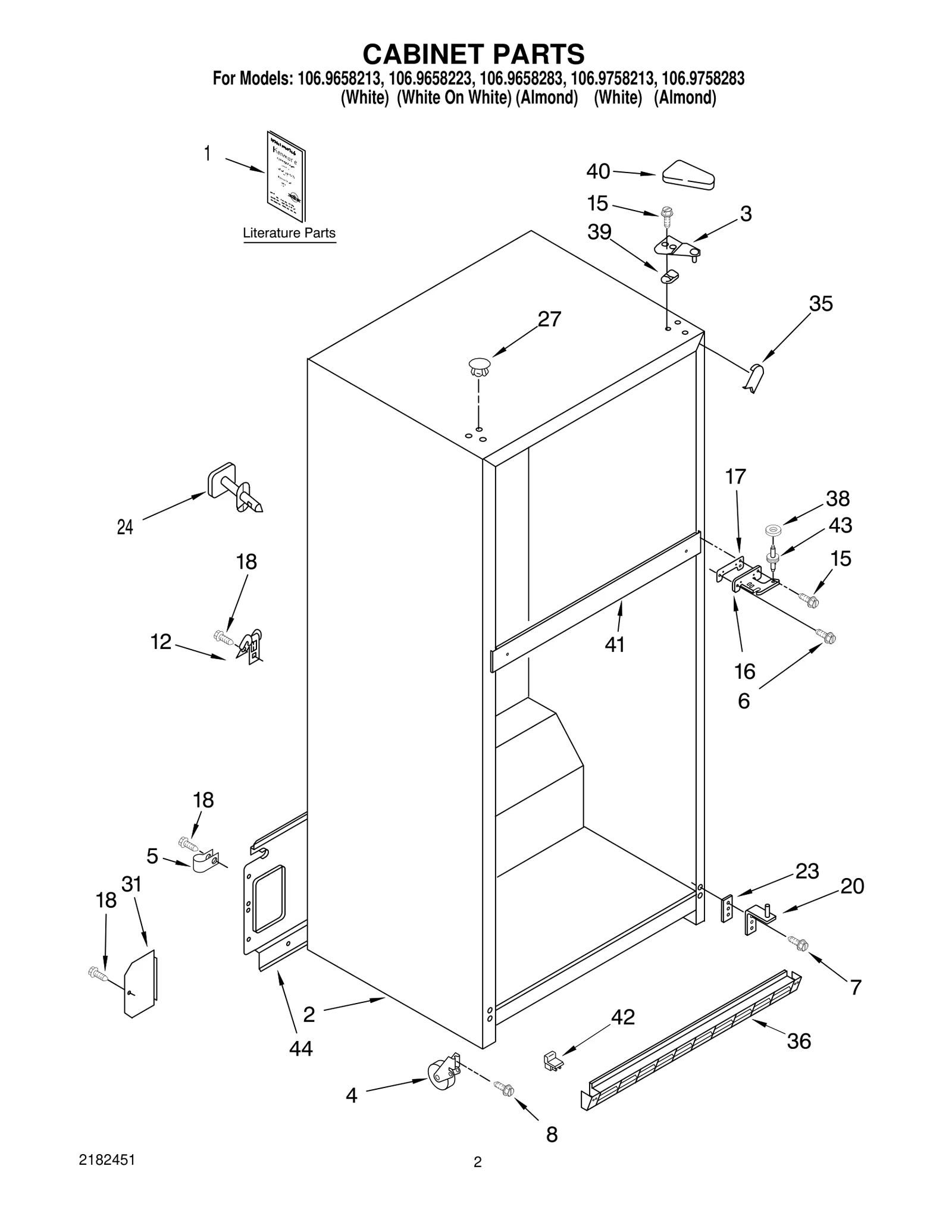 CABINET PARTS