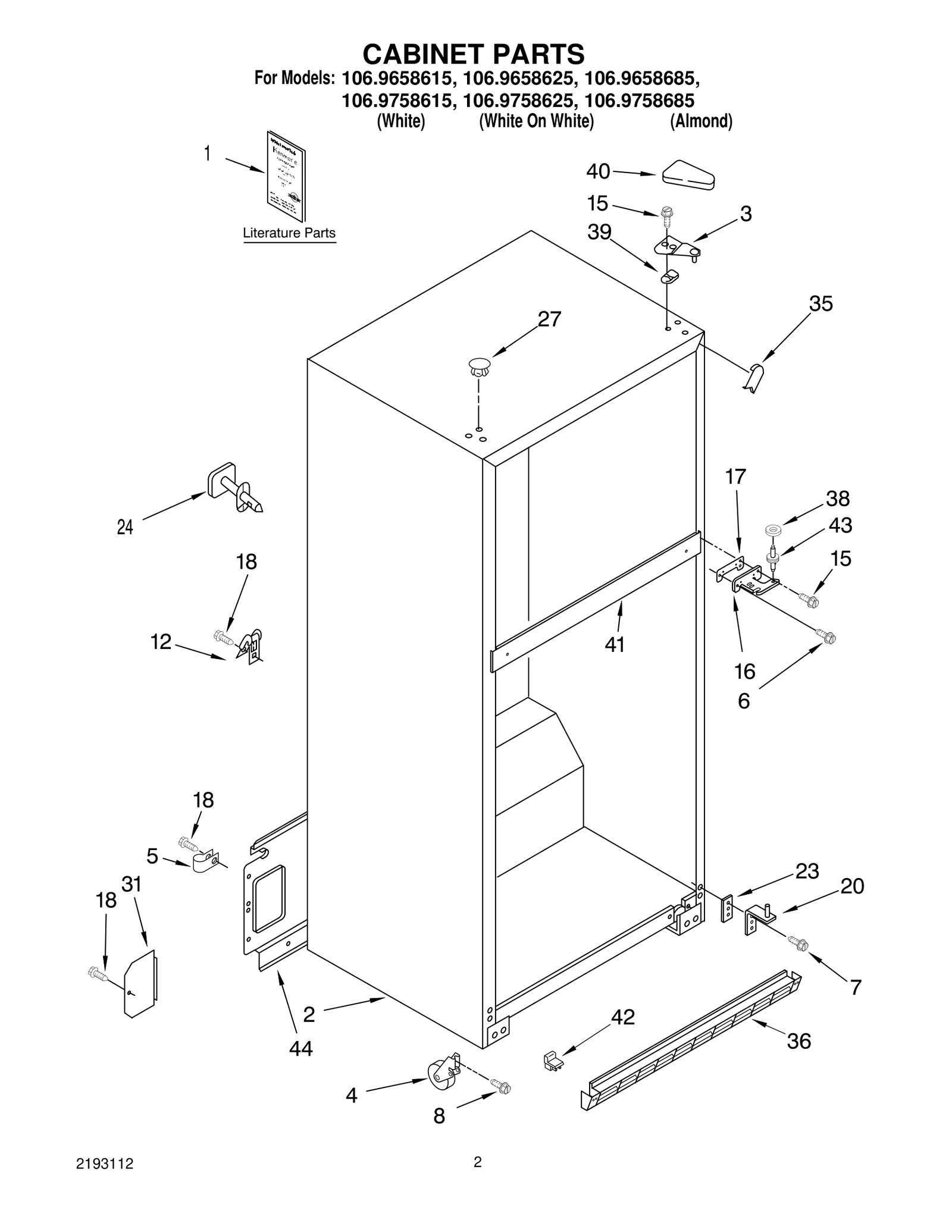 CABINET PARTS