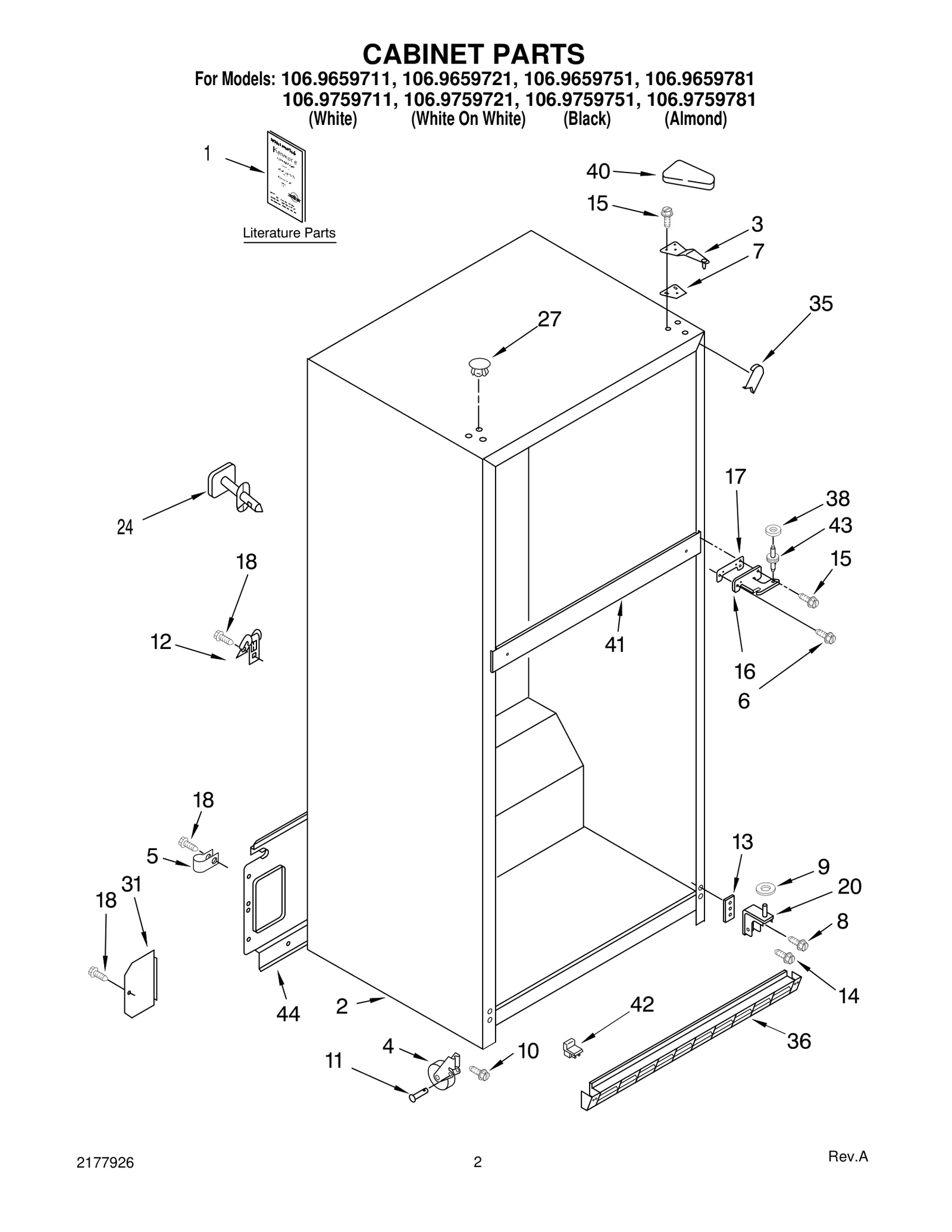 CABINET PARTS