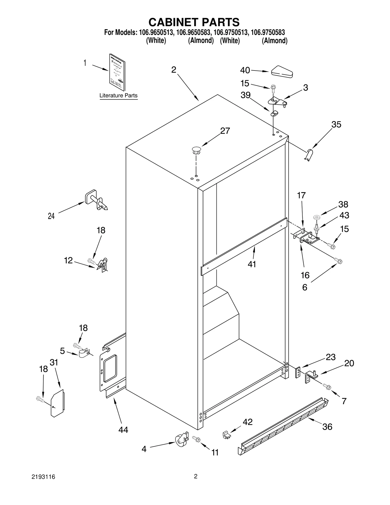 CABINET PARTS