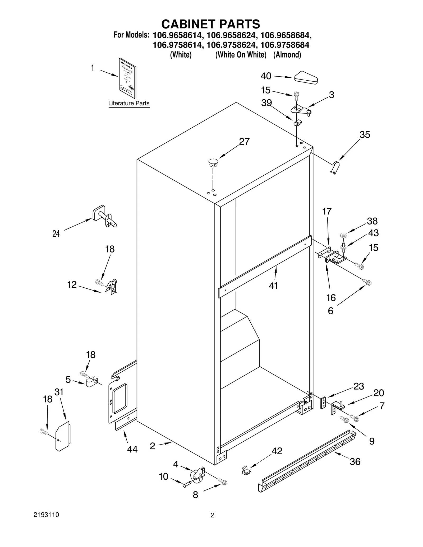 CABINET PARTS