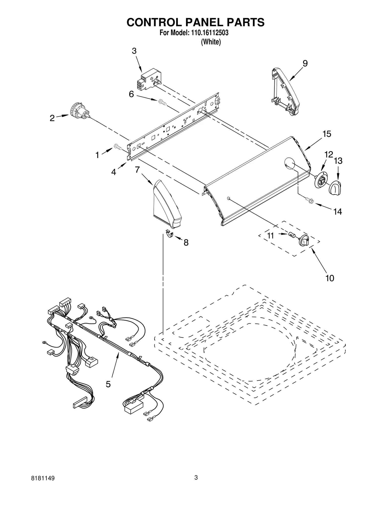 CONTROL PANEL PARTS