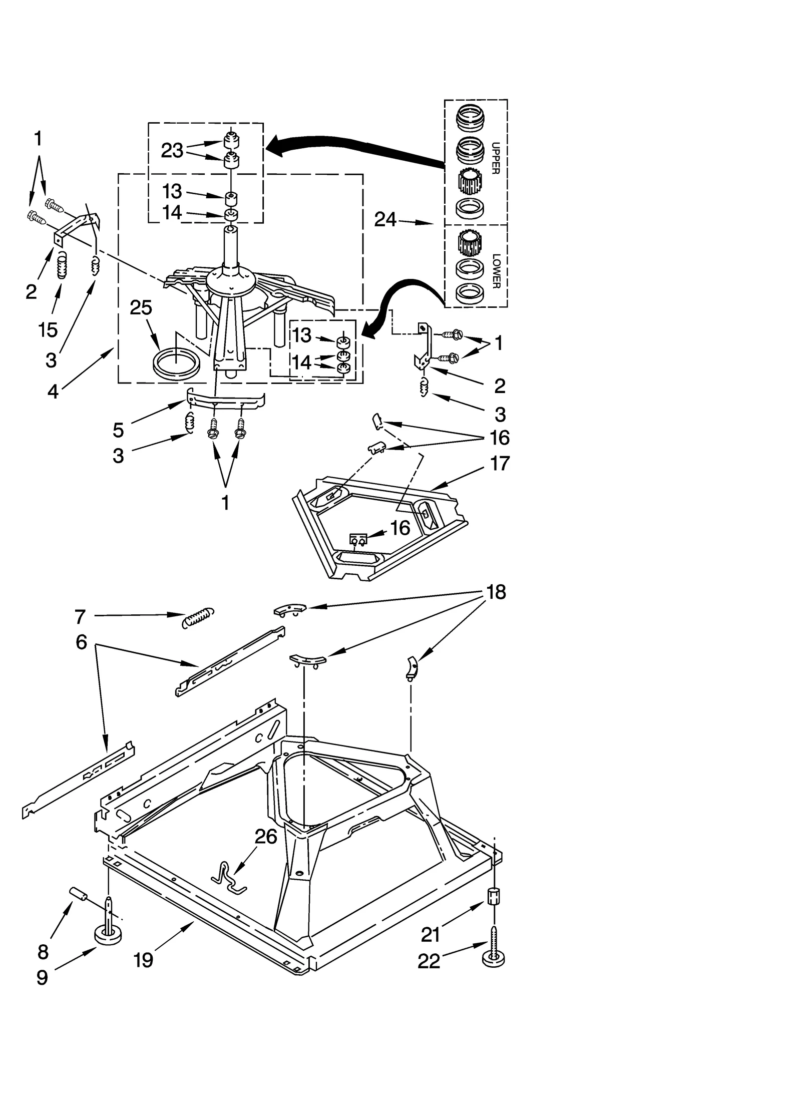 MACHINE BASE PARTS