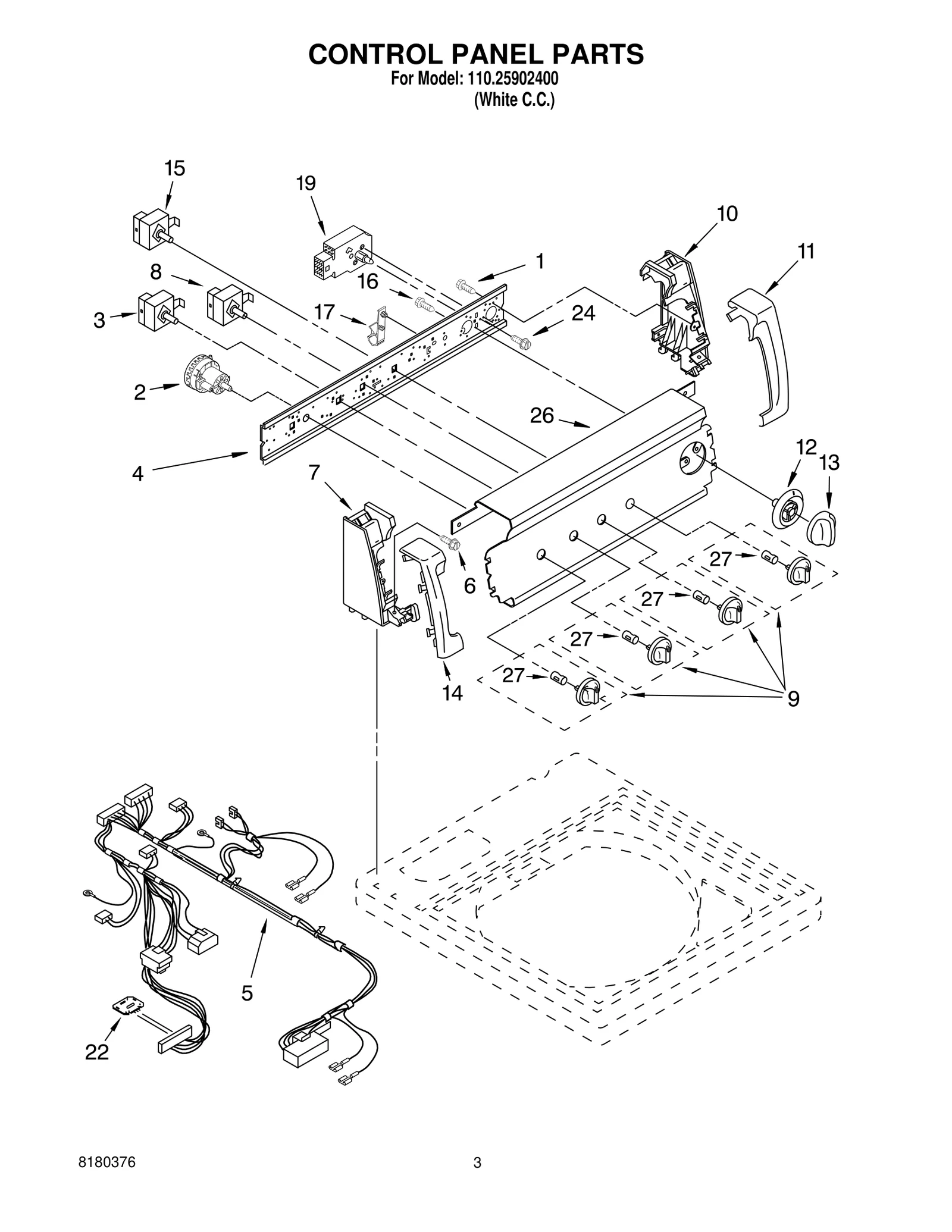 CONTROL PANEL PARTS