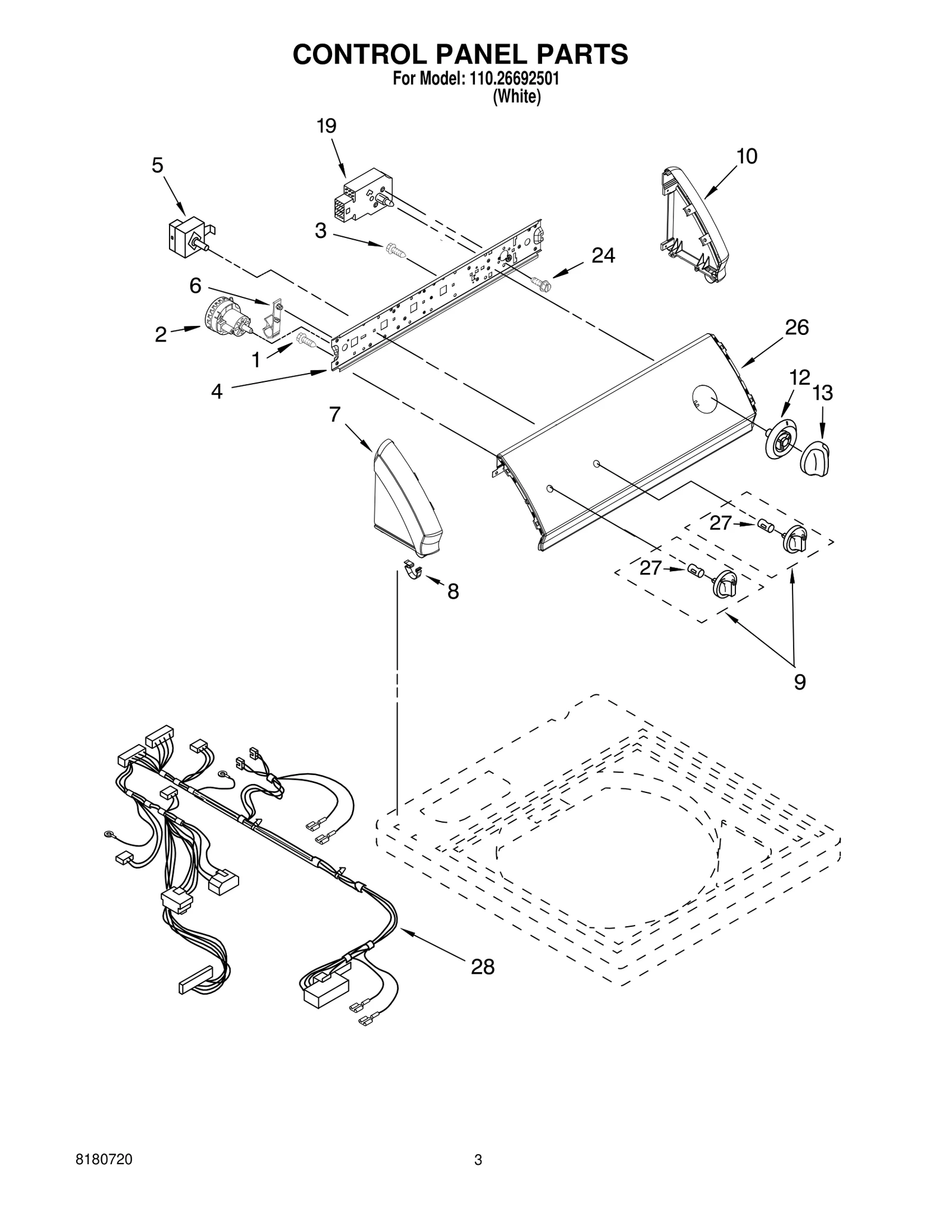 CONTROL PANEL PARTS