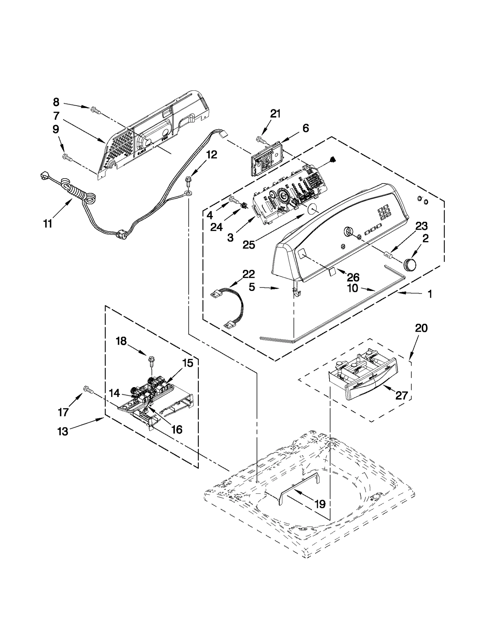 CONSOLE AND DISPENSER PARTS