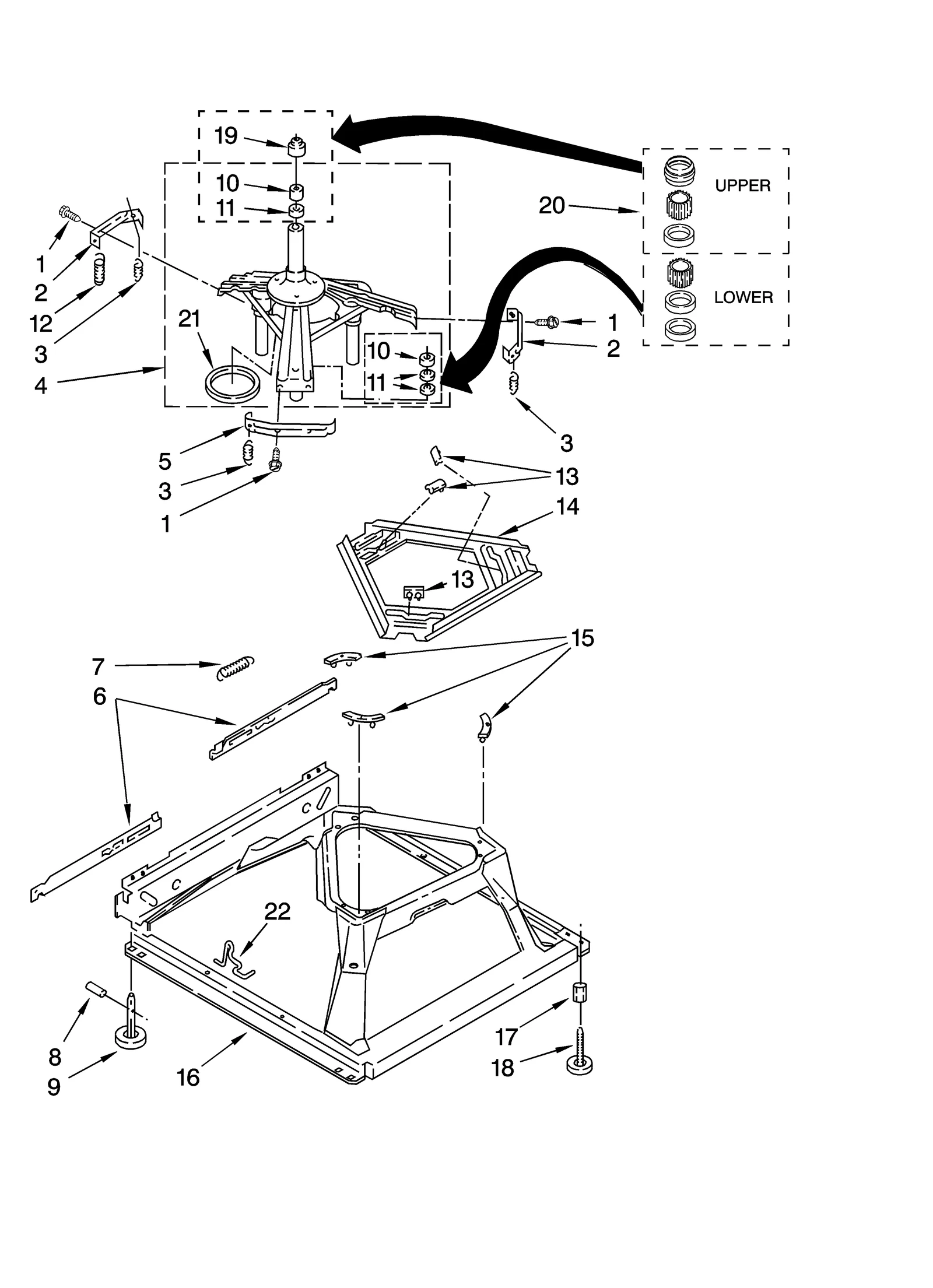 MACHINE BASE PARTS