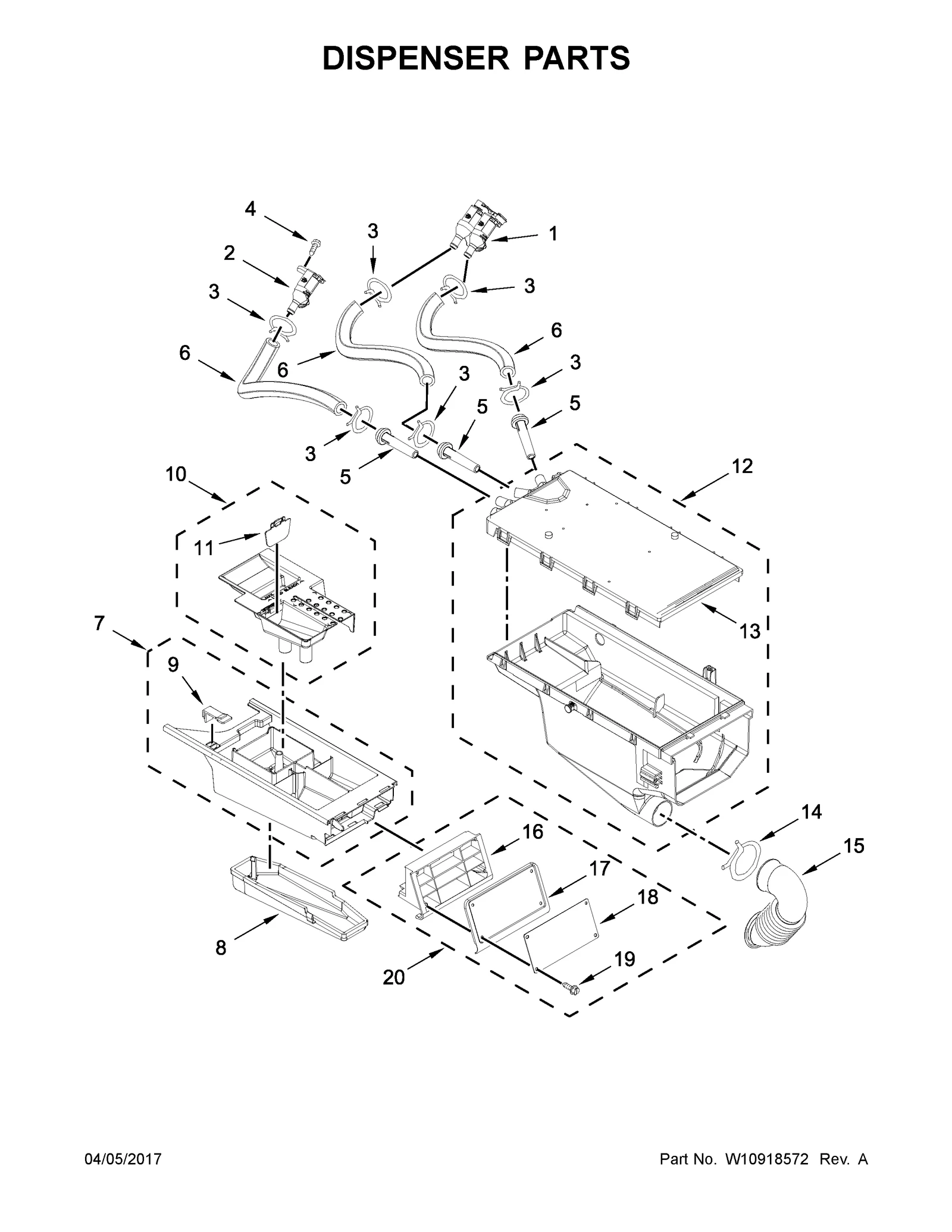 DISPENSER PARTS