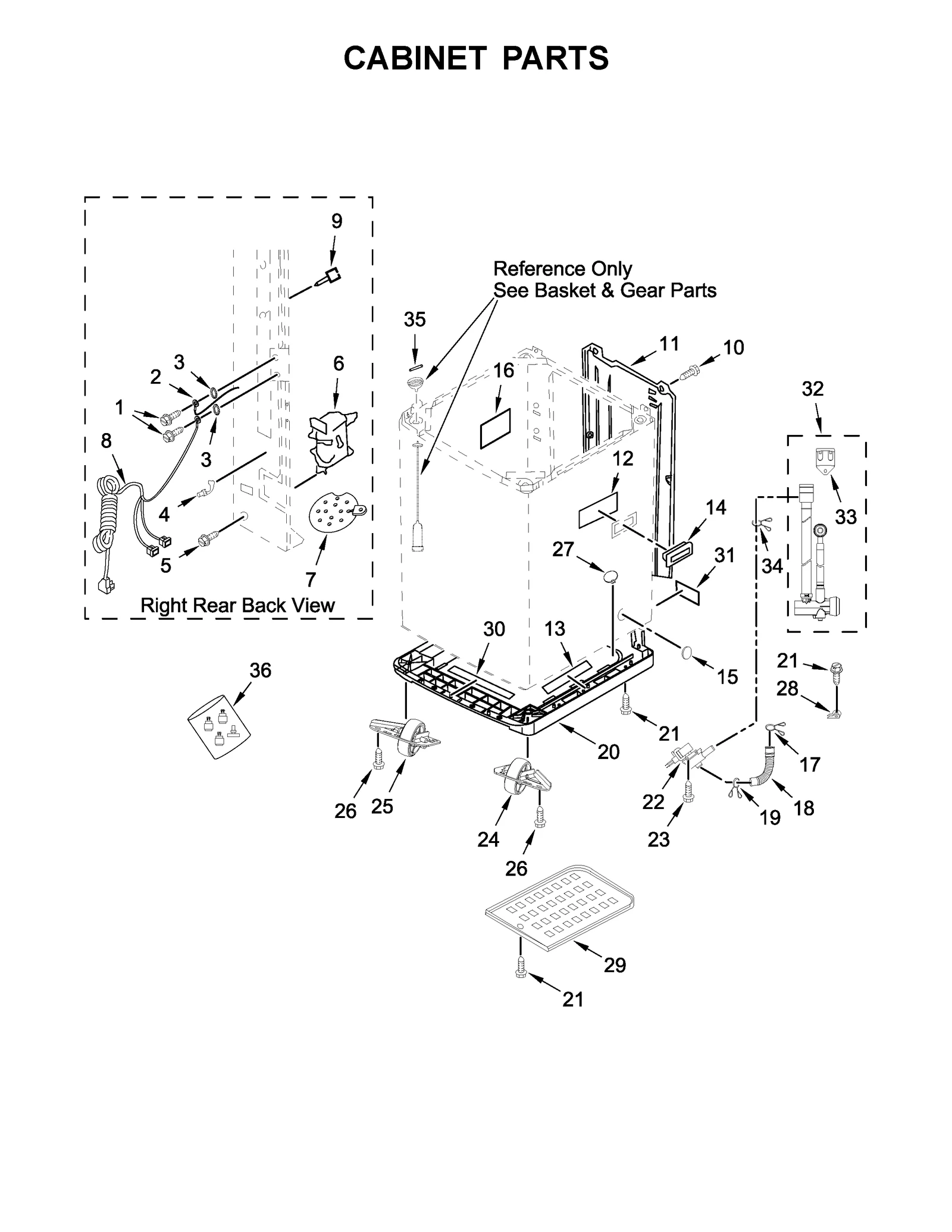 CABINET PARTS
