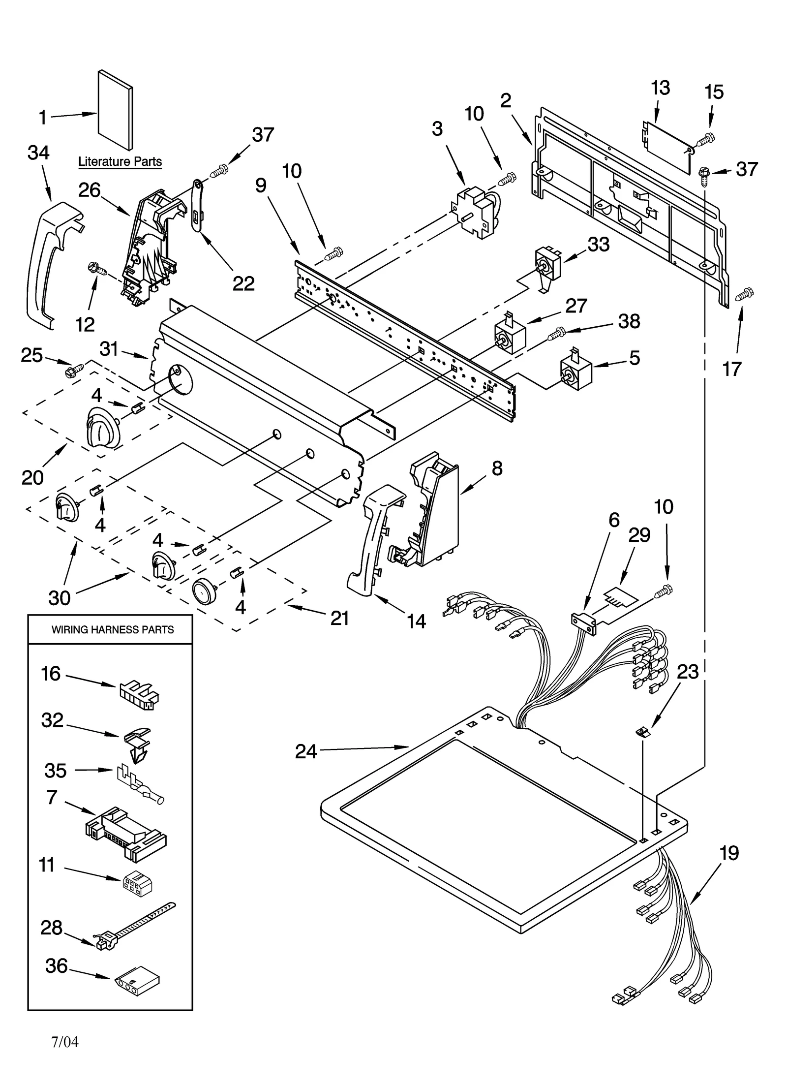 TOP AND CONSOLE PARTS