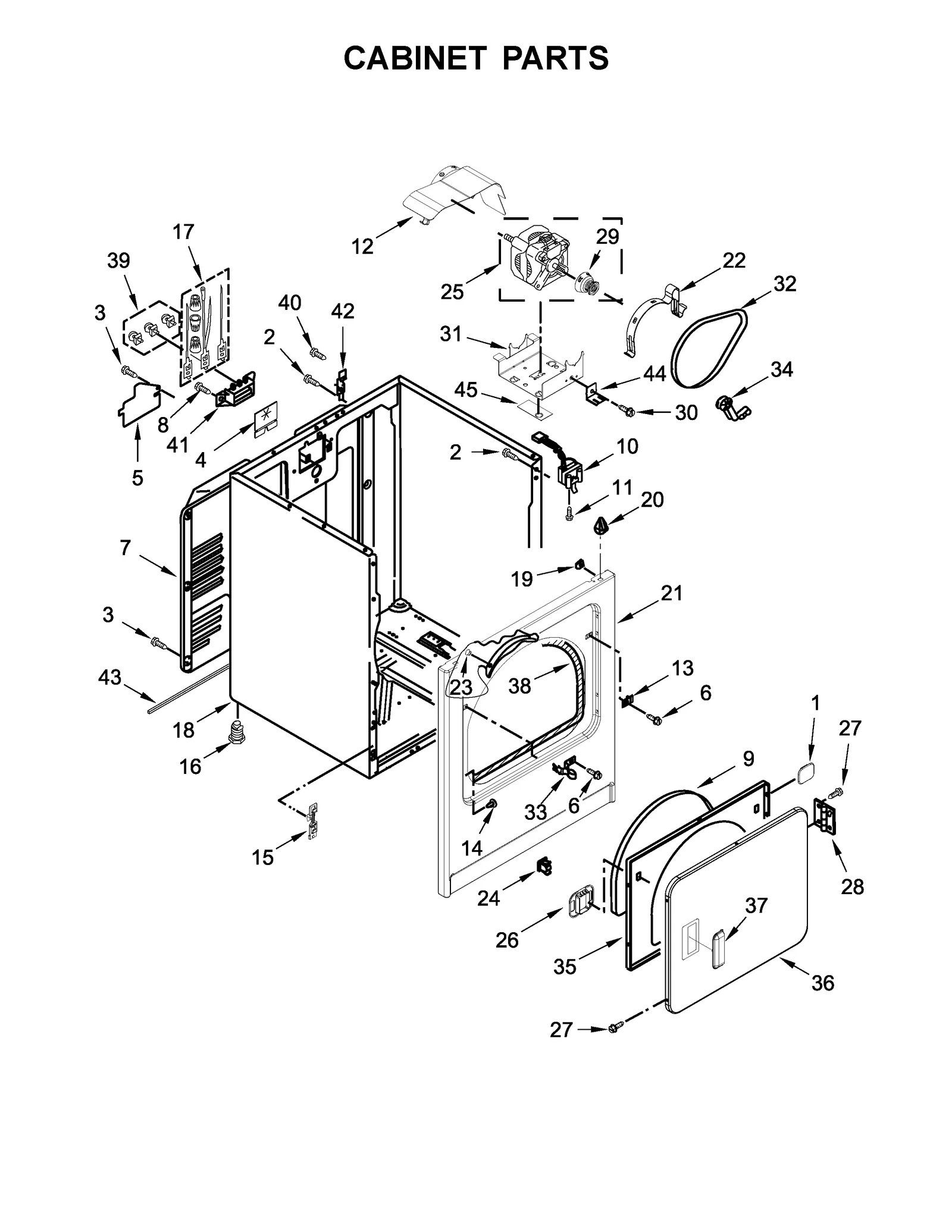 CABINET PARTS