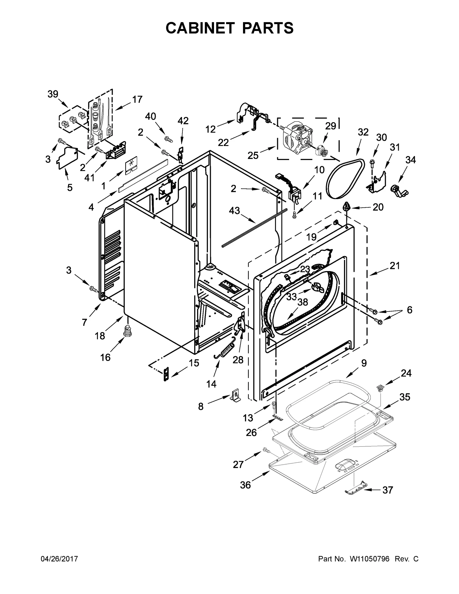 CABINET PARTS