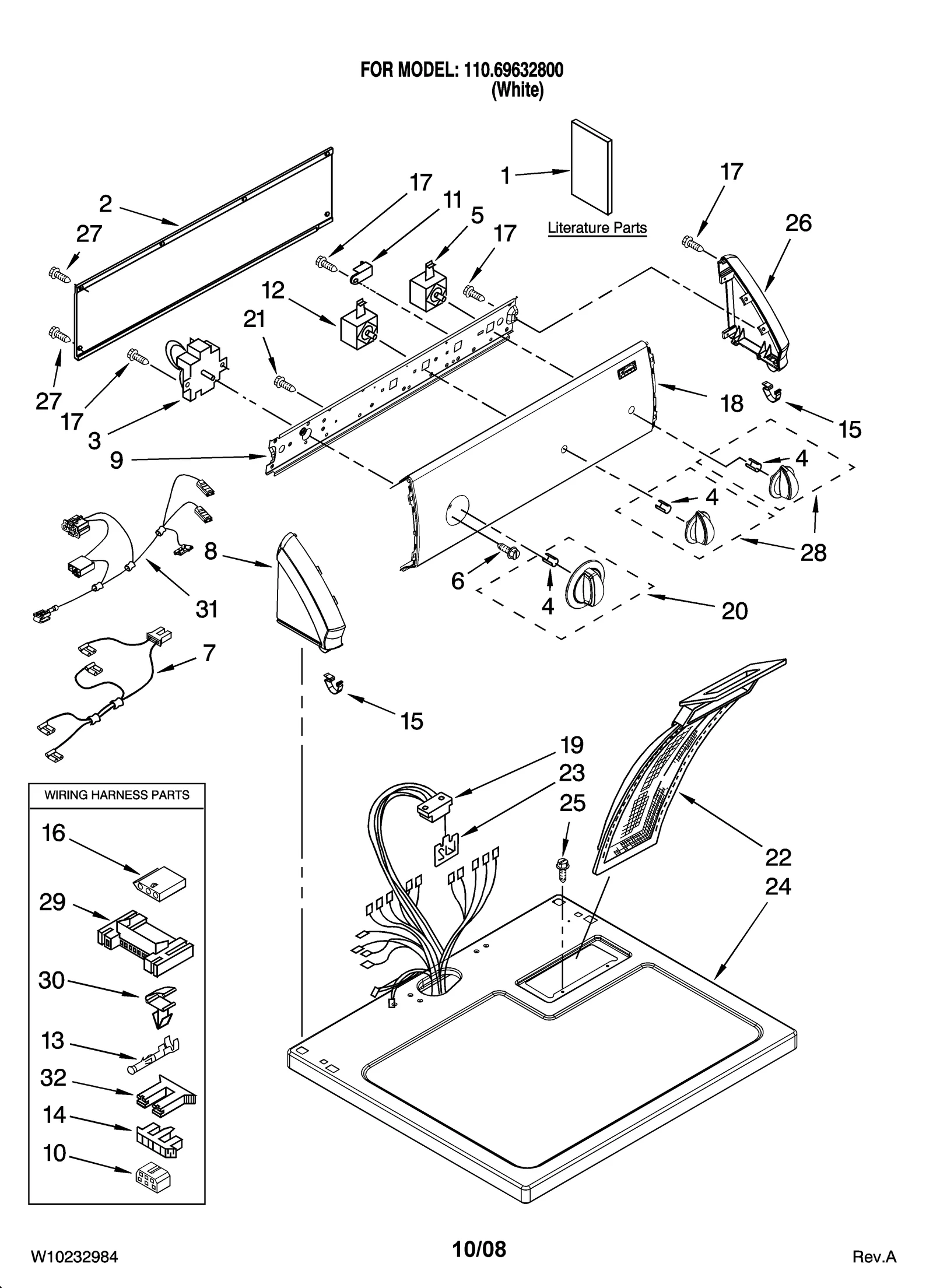 TOP AND CONSOLE PARTS