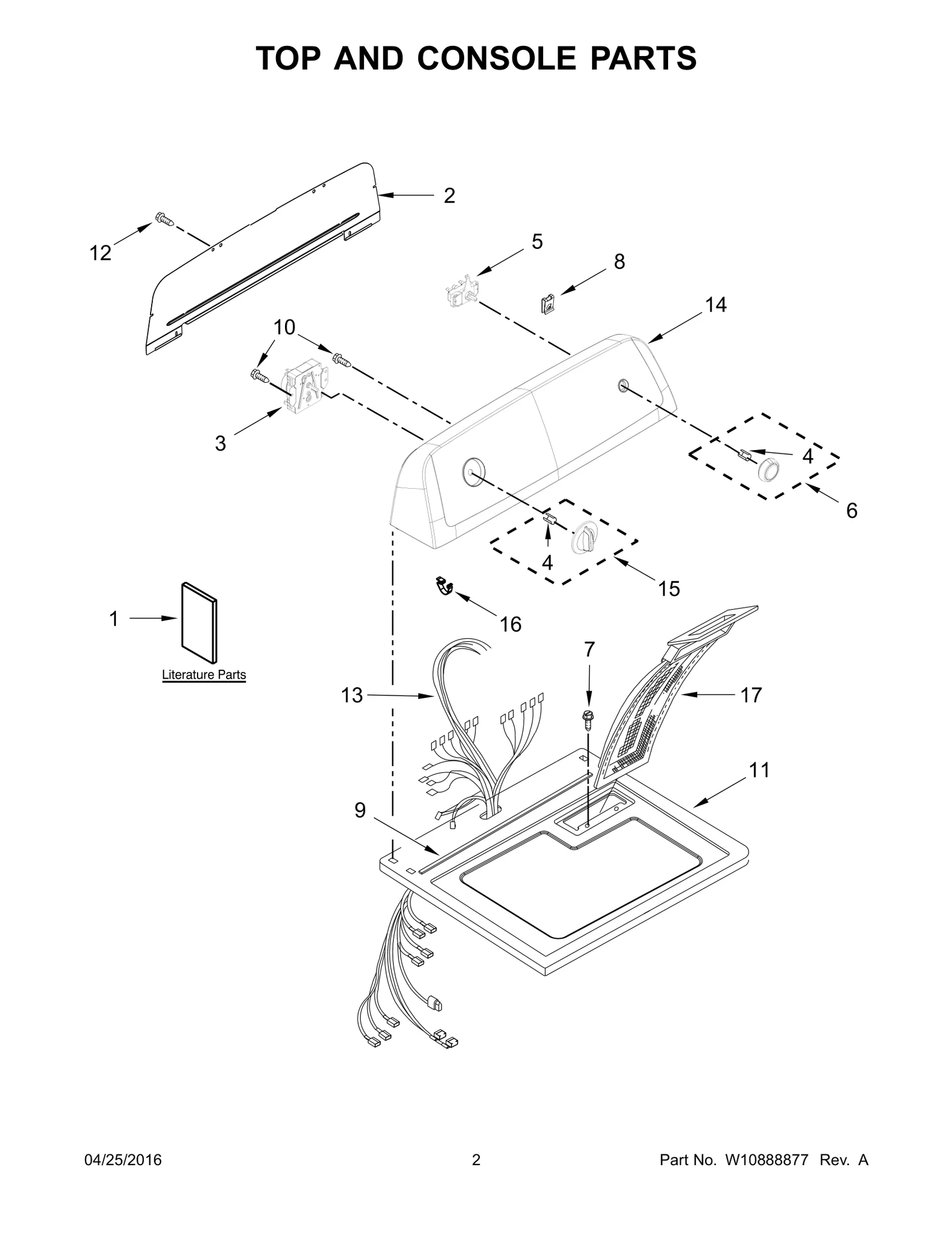 TOP AND CONSOLE PARTS