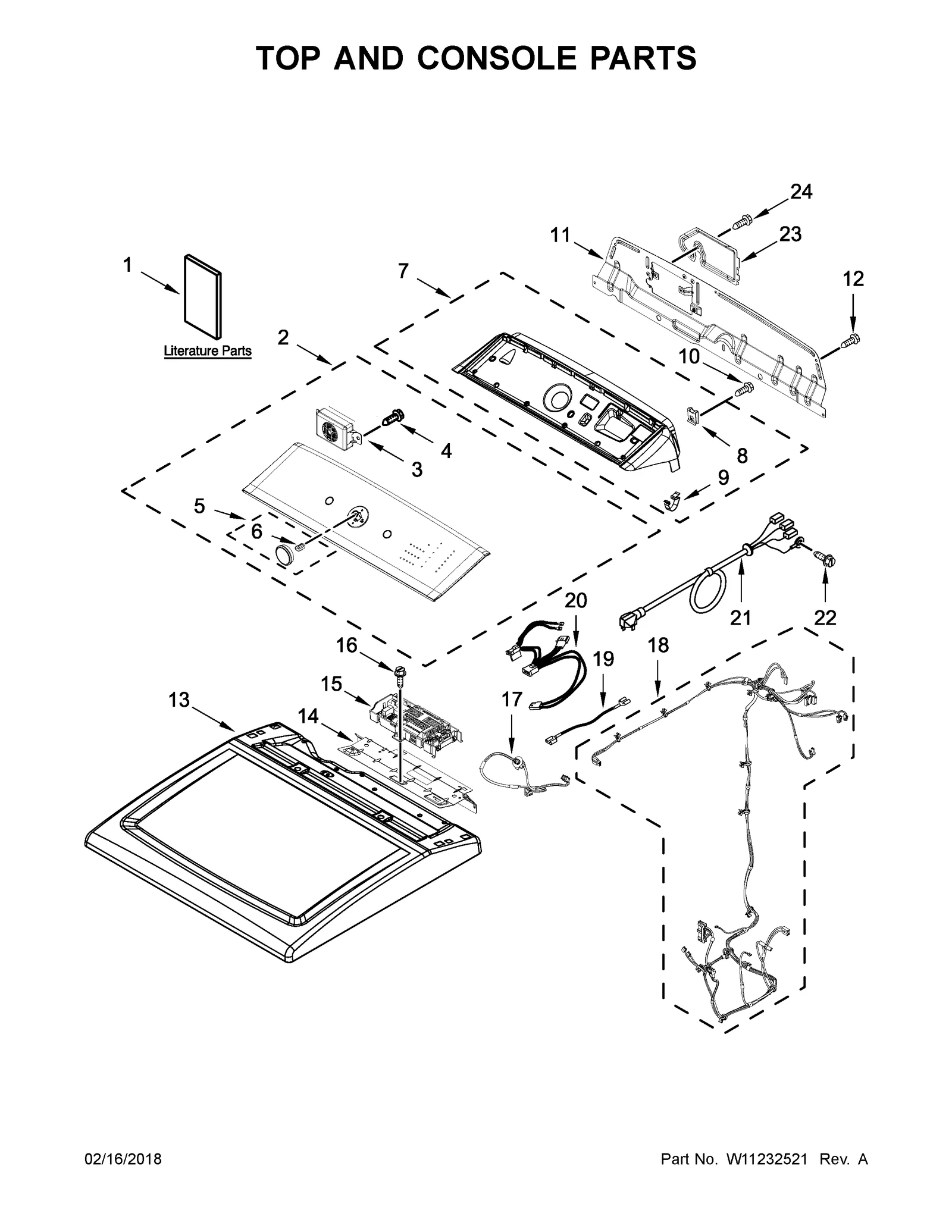 TOP AND CONSOLE PARTS