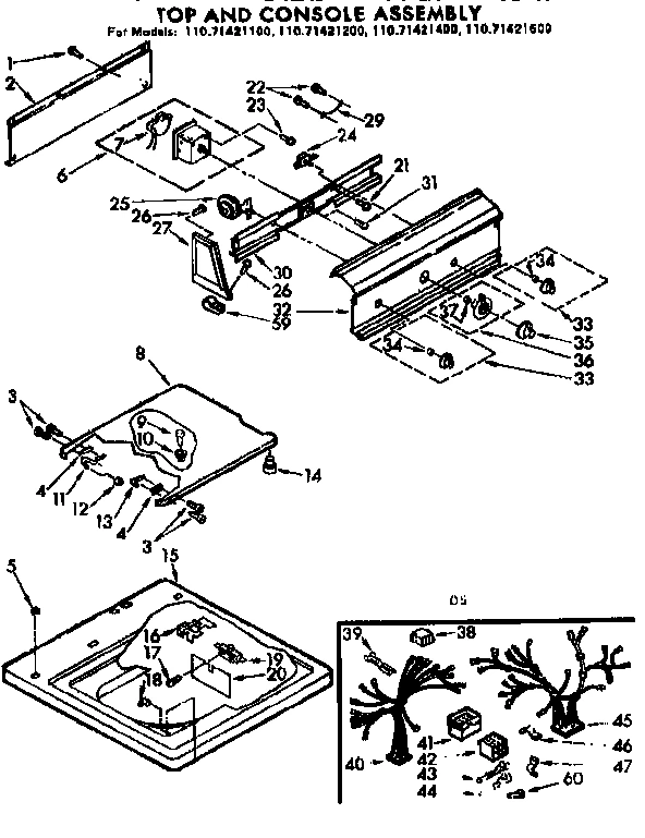 TOP AND CONSOLE ASSEMBLY