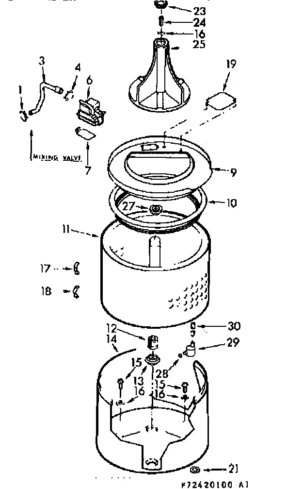 TUB AND BASKET ASSEMBLY