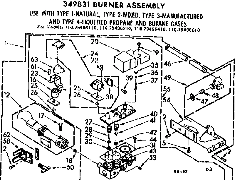 BURNER ASM 50 HZ