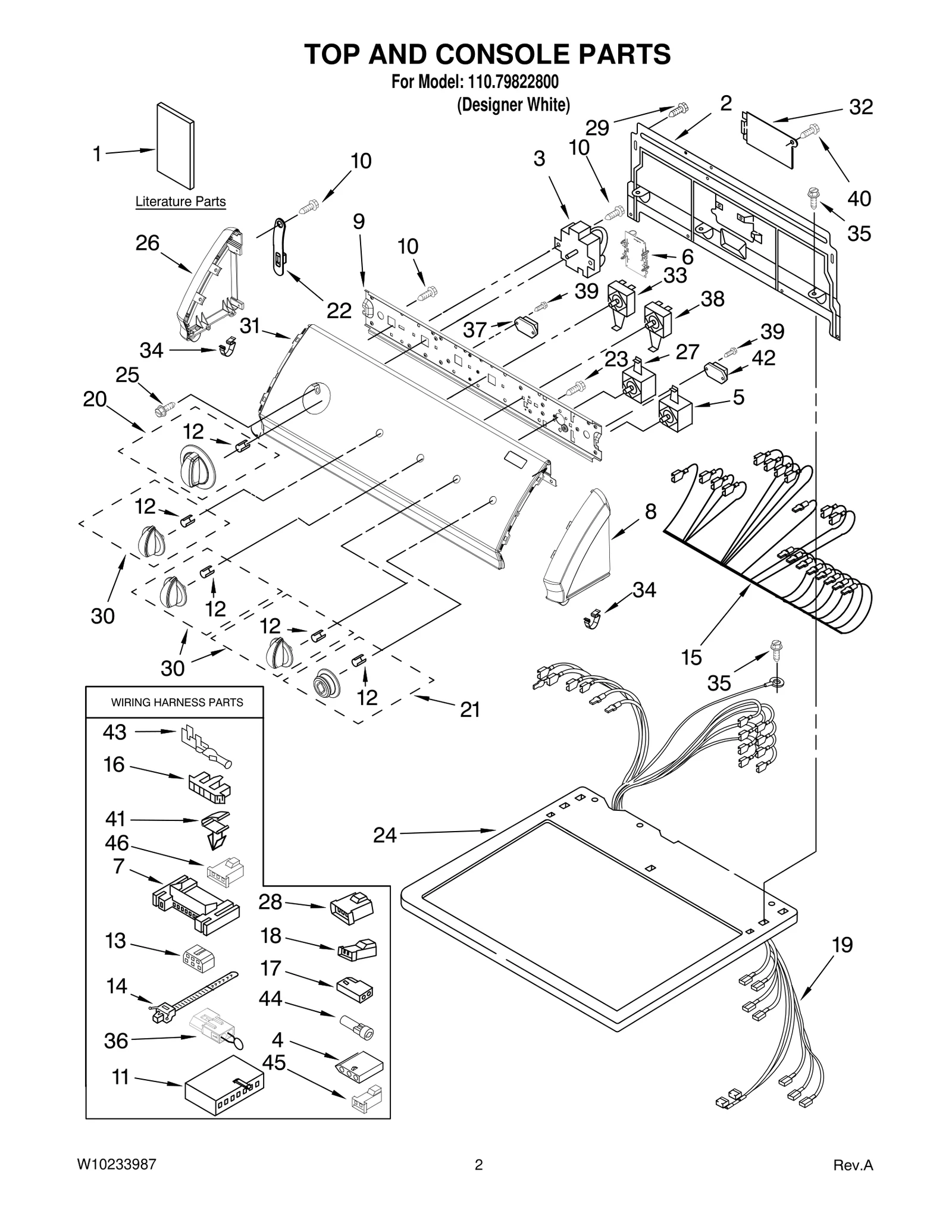 TOP AND CONSOLE PARTS
