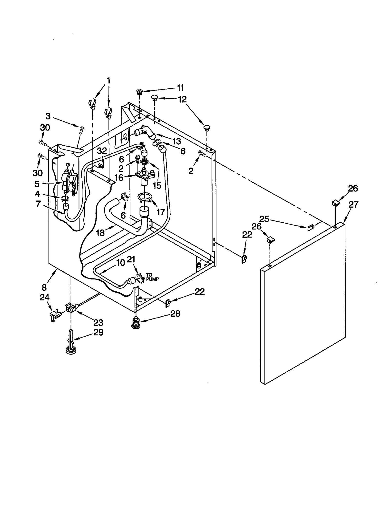 WASHER CABINET