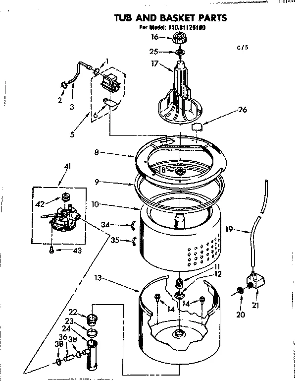 TUB AND BASKET PARTS
