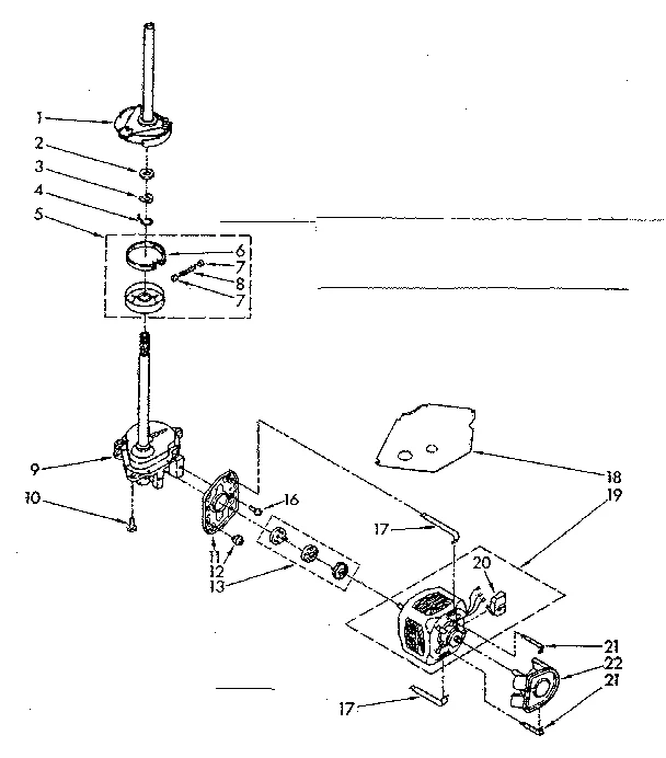 BRAKE, CLUTCH, GEARCASE, MOTOR AND PUMP PARTS