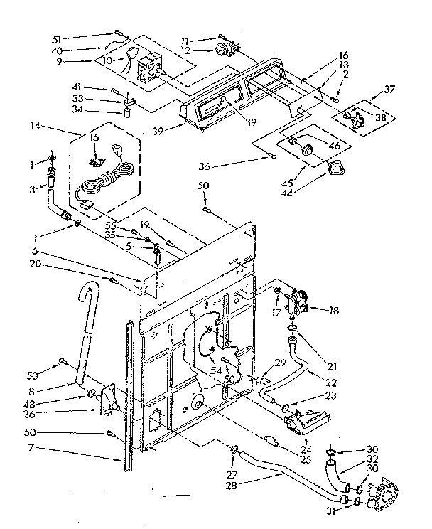 CONTROLS AND REAR PANEL PARTS